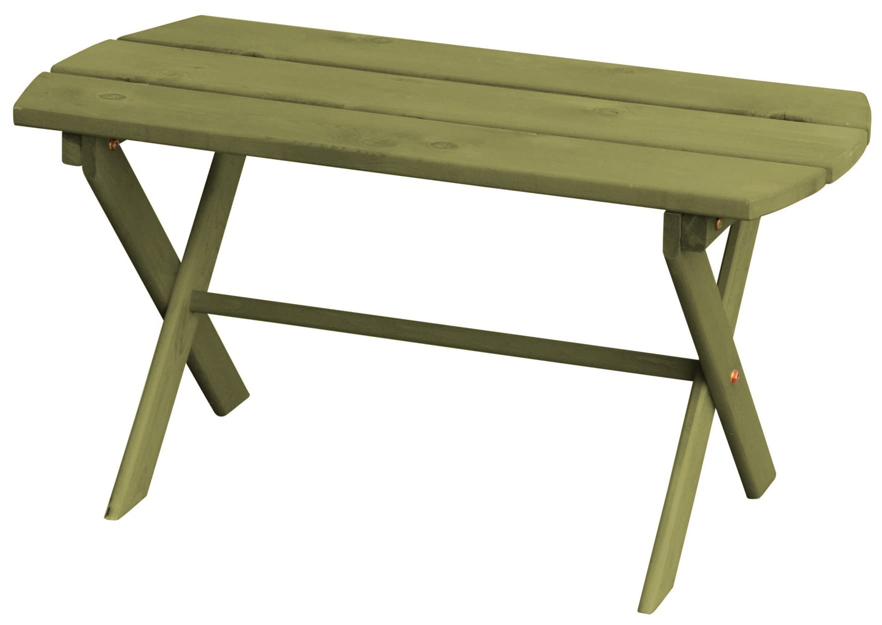 Folding Coffee Table with Cedar Wood & Linden Leaf Stain - Compact & Stylish for Small Spaces, Living Room, or Patio Use