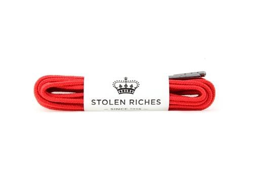 Portsalon Red Boot Shoelaces 72 Inch (183cm) - Durable Round Cotton Laces for Work Boots, Hiking Boots & Combat Boots - Perfect for Outdoor Activities & Heavy Duty Use