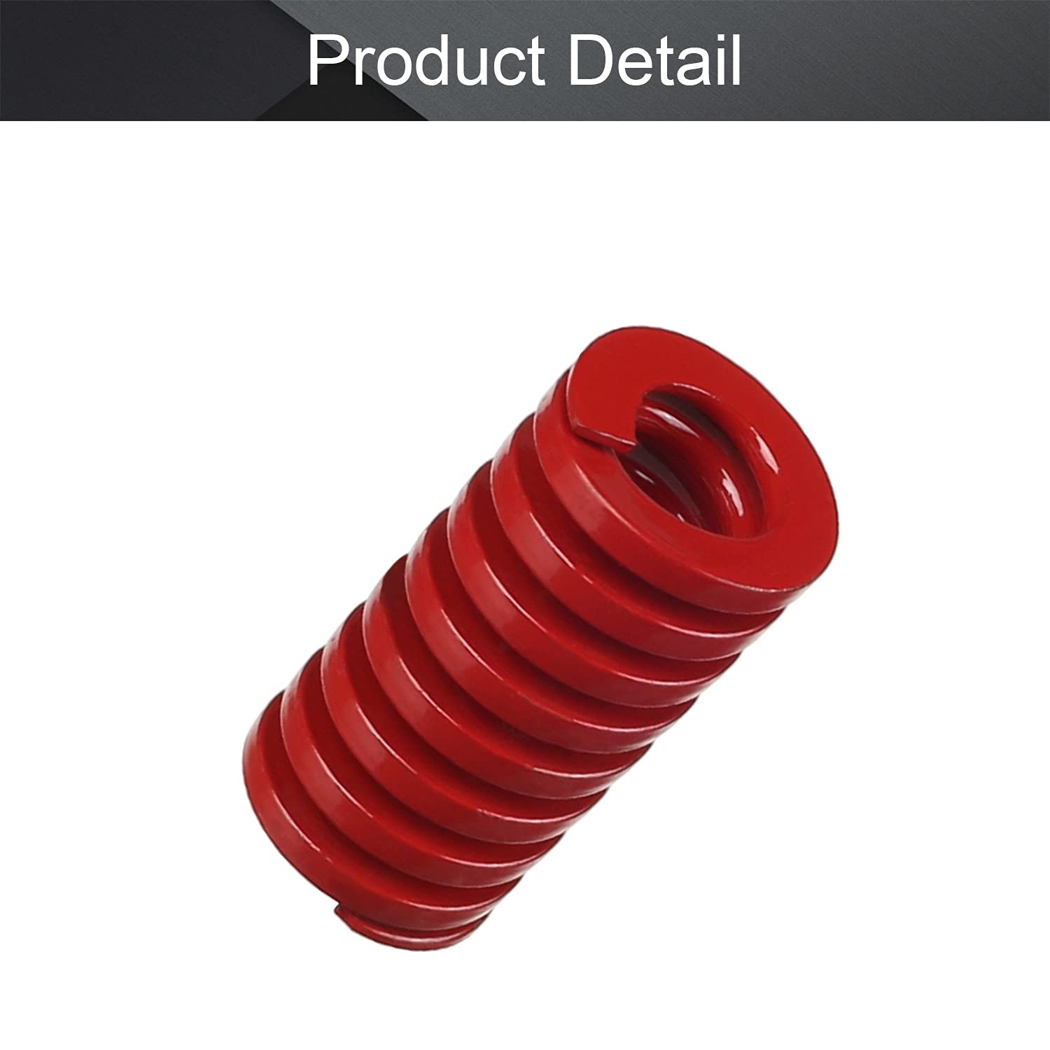 MroMax 3D Printer Die Spring - 18mm OD, 35mm Length, Medium Load Compression Mold Spring for Ender 3D Printers - Red (1PC) - Perfect for 3D Printer Maintenance and Repairs