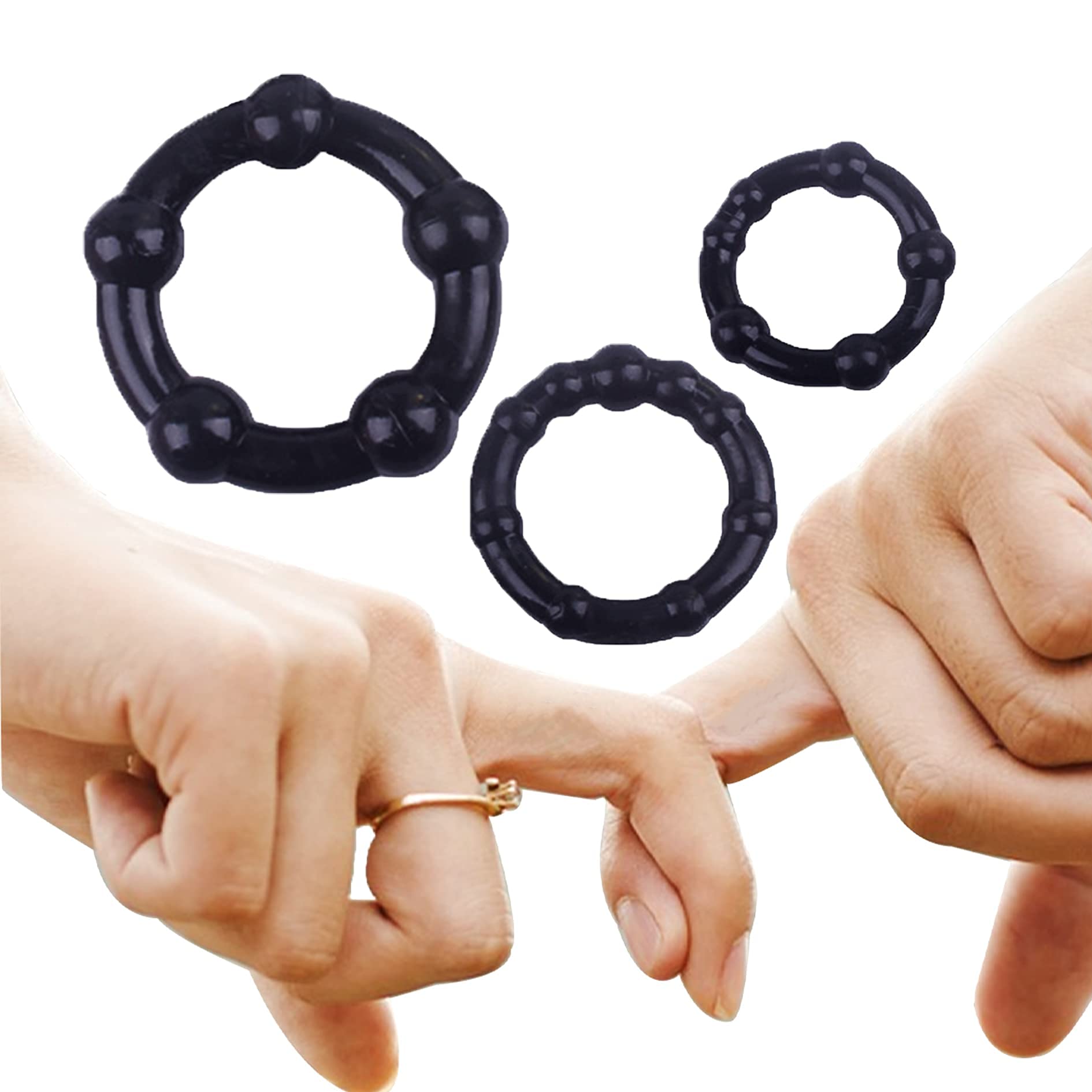 Adjustable Silicone Cock Rings for Men & Women - Adult Pleasure Set for Enhanced Sensation & Intimacy | Perfect for Couples & Solo Play