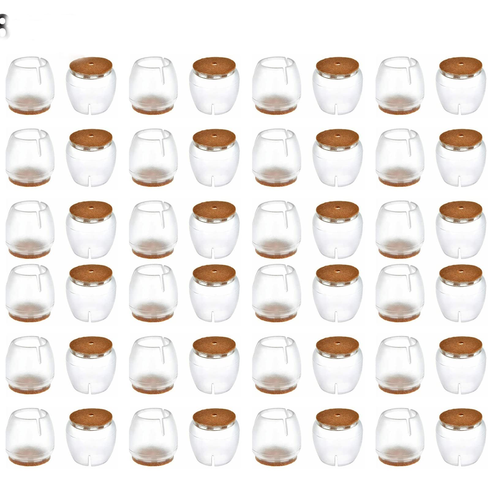 LXANXSY 48-Pack Silicone Chair Leg Covers - 1