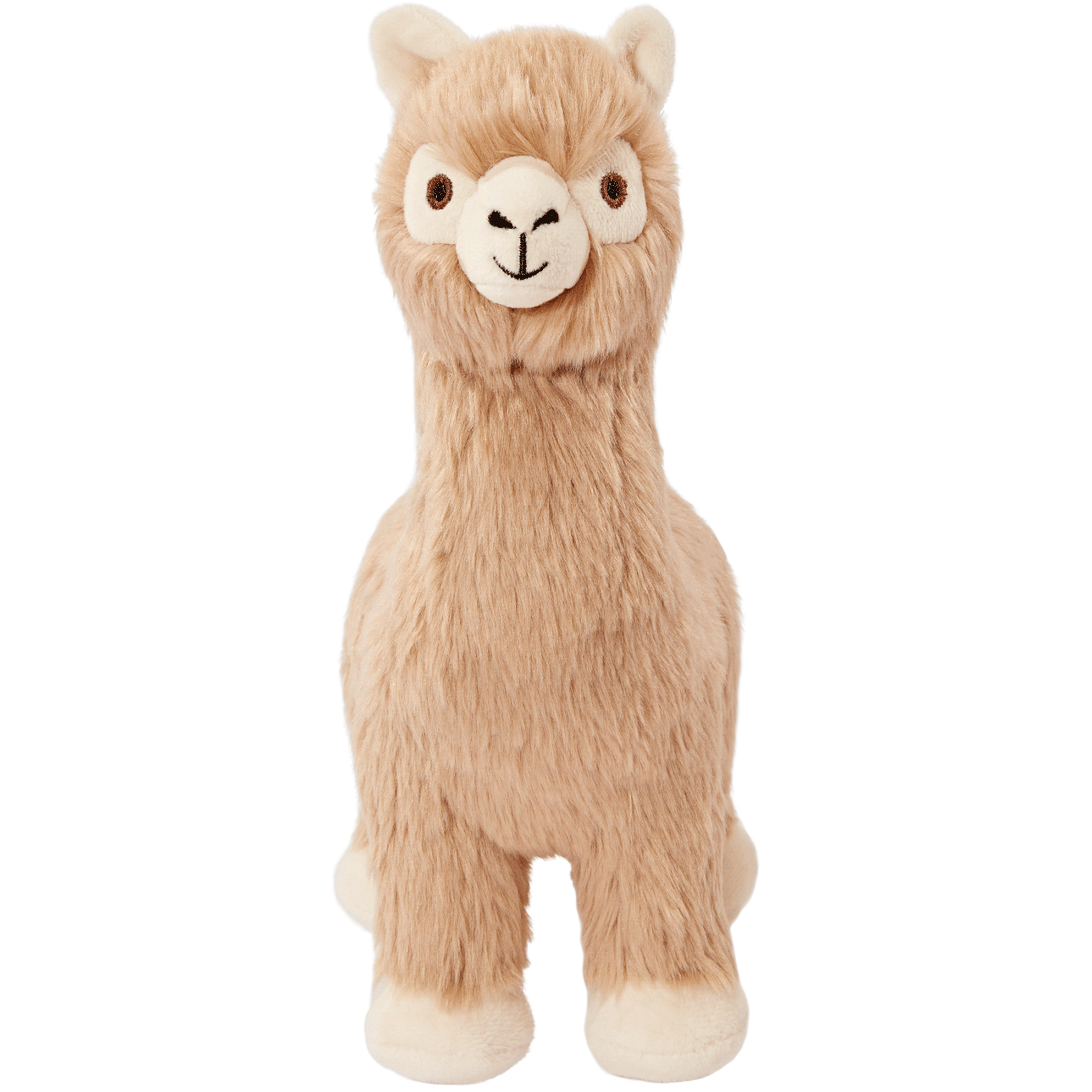 Fluff & Tuff Inca Alpaca Tan Dog Toy - Durable Chew Toy for Small & Medium Dogs - Perfect for Indoor Play, Outdoor Fetch & Training Sessions
