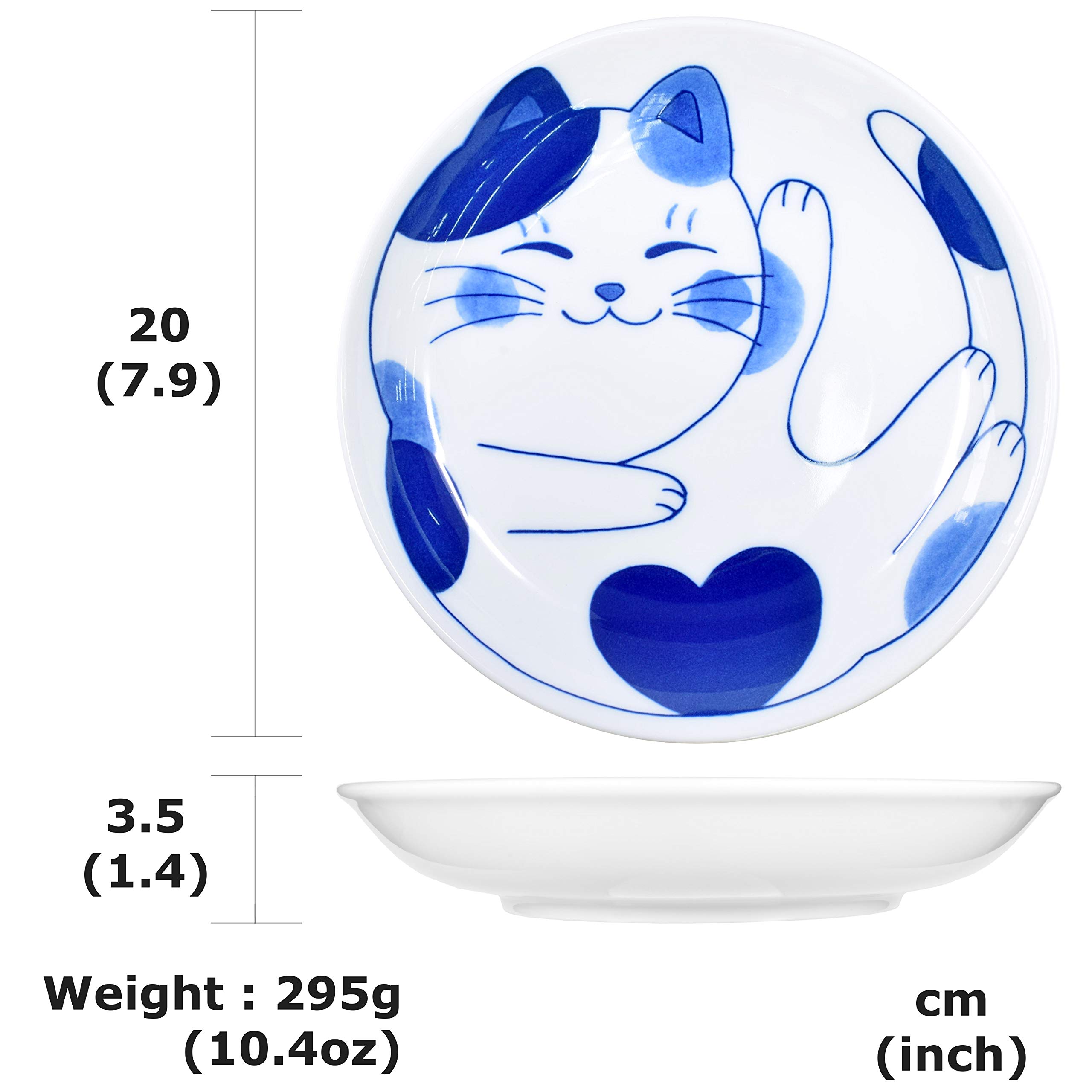 Japanese Mino Ware Pasta Bowl - 7.9 Inch Cat Design Ceramic Rice & Soup Bowl for Curry, Salad, Noodles | NEKOCHIGURA Cat-Themed Dinnerware for Home & Restaurant Use
