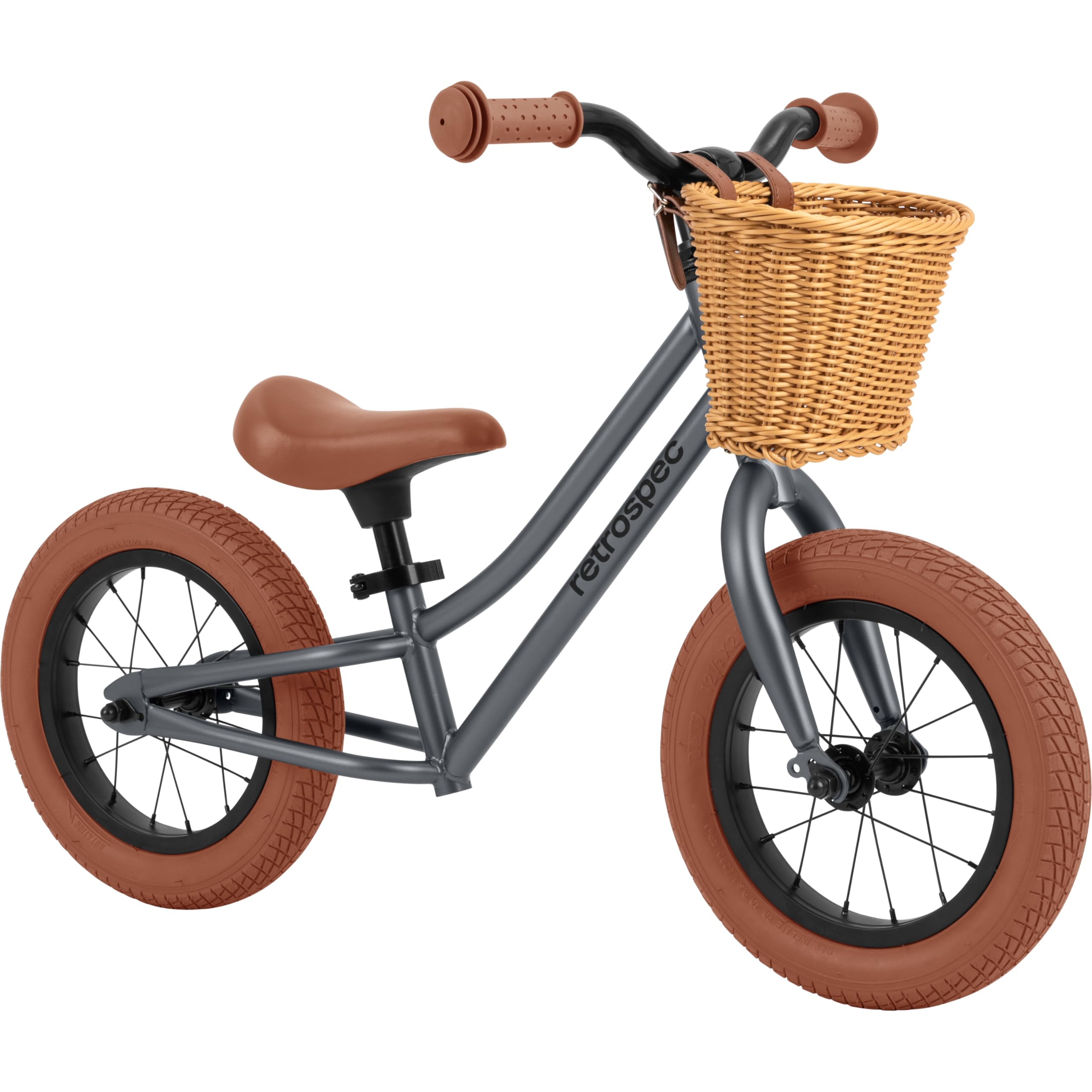 Retrospec Baby Beaumont Toddler Balance Bike - No Pedal Training Bike for Kids Ages 18 Months to 3 Years | Adjustable Seat & Air-Filled Tires | Perfect for Indoor & Outdoor Learning to Ride | Gift for Boys & Girls