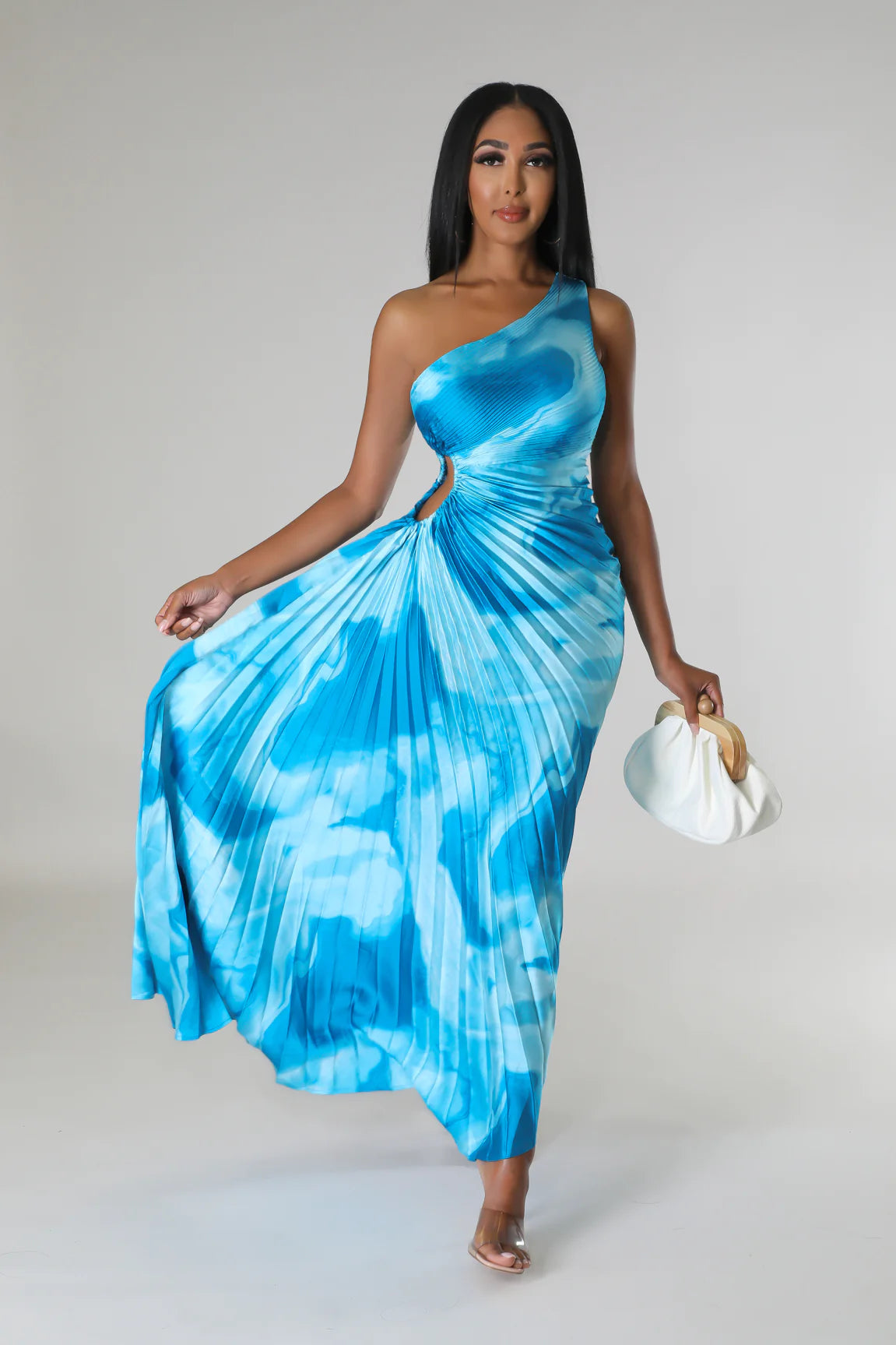 Aniya Oasis Maxi Dress for Women - Flowy Long Summer Dress with Pockets, Boho Beach Cover Up, Plus Size Vacation Sundress (Perfect for Beach, Pool, Travel & Casual Outings)