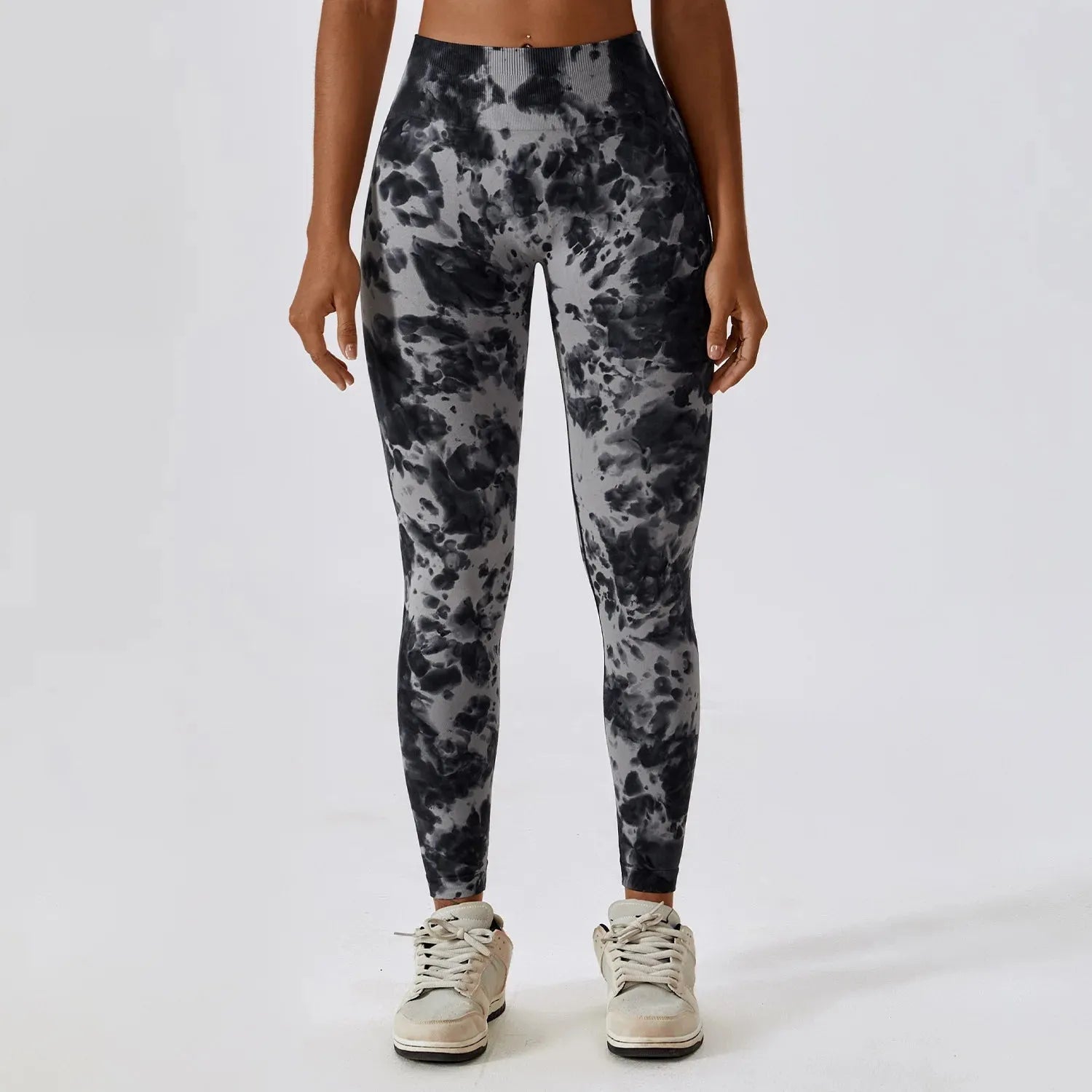 Seamless Tie-Dye Yoga Pants for Women - High Waist Workout Leggings, Push Up Gym Tights, Fitness & Running Sports Wear - Perfect for Yoga, Pilates, Gym and Casual Wear