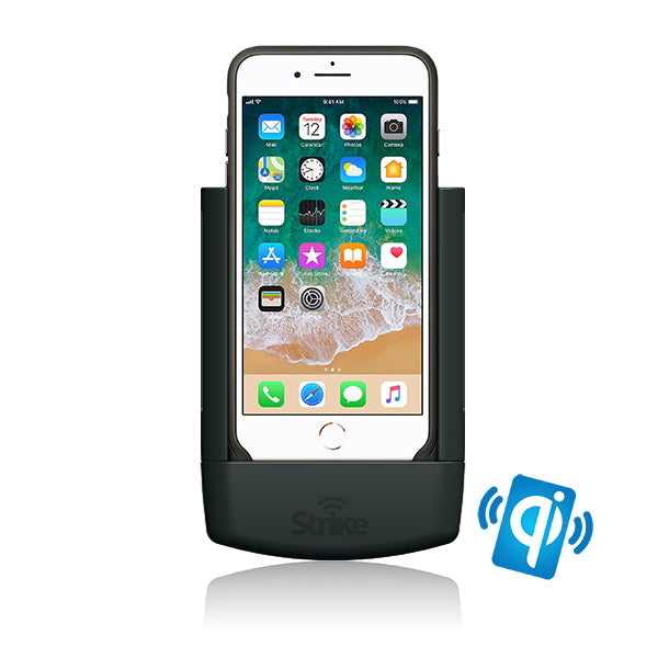 iPhone 8 Plus Wireless Charging Car Mount Holder - Compatible with Apple Cases, DIY Installation - Perfect for Hands-Free Driving & GPS Navigation