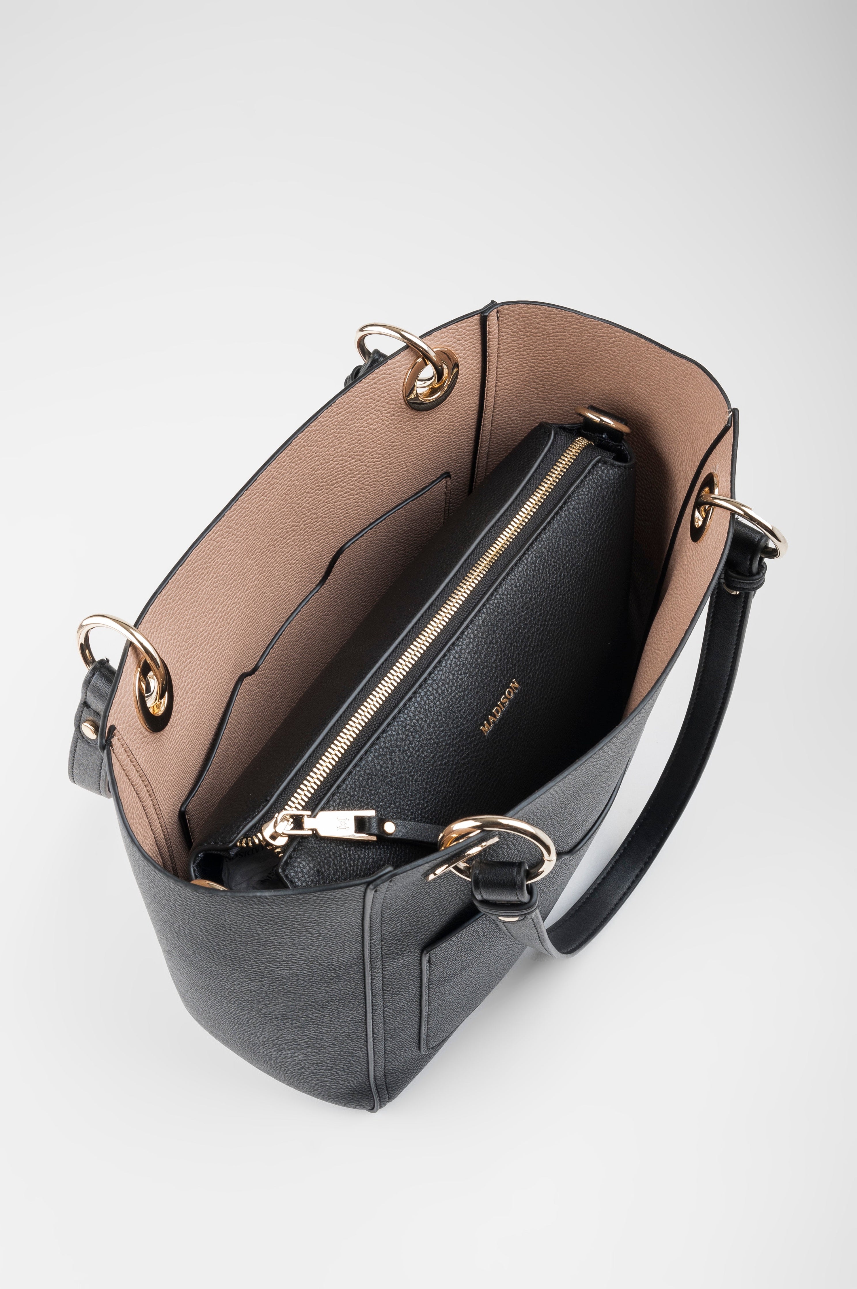 4 in 1 Reversible Tote Bag, Crossbody Purse & Zippered Wallet - Stylish Convertible Handbag for Women, Work, Travel & Everyday Use