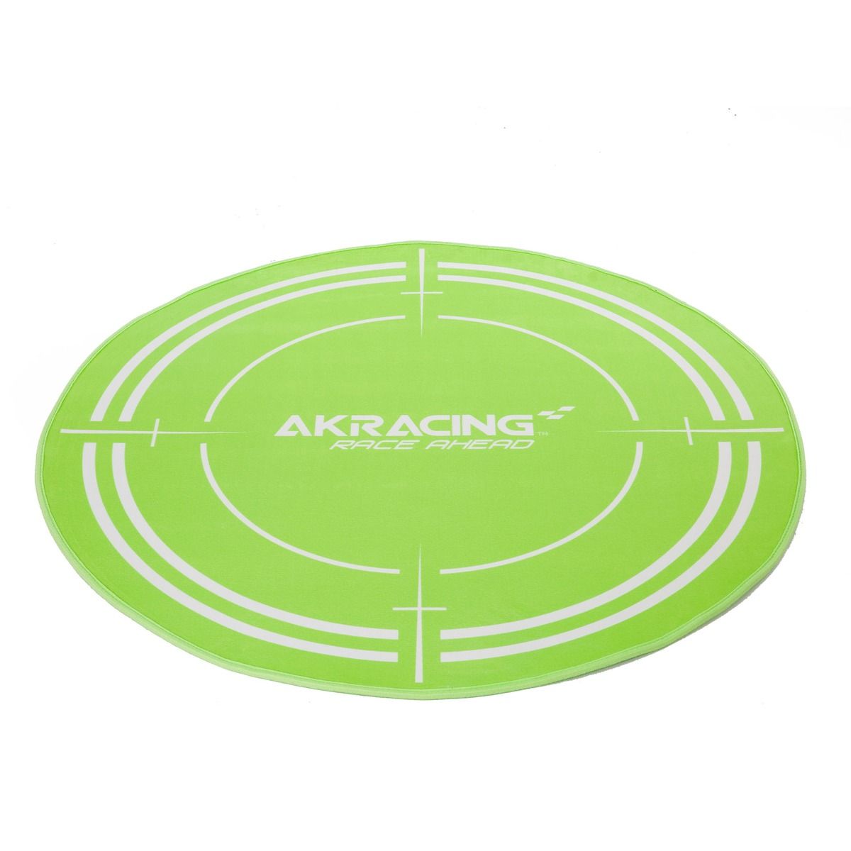 AK Racing Circular Chair Floor Mat - Non-Slip Office Chair Mat for Hardwood Floors, Green - Perfect for Gaming, Home & Office Workspace Protection
