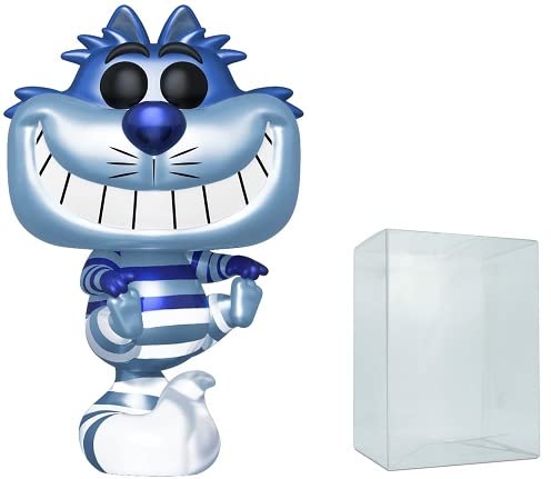 Funko Pop Disney: Make A Wish - Metallic Cheshire Cat Collectible Figure with Eco Tek Protector Case | Perfect for Disney Fans, Collectors & Home Decor