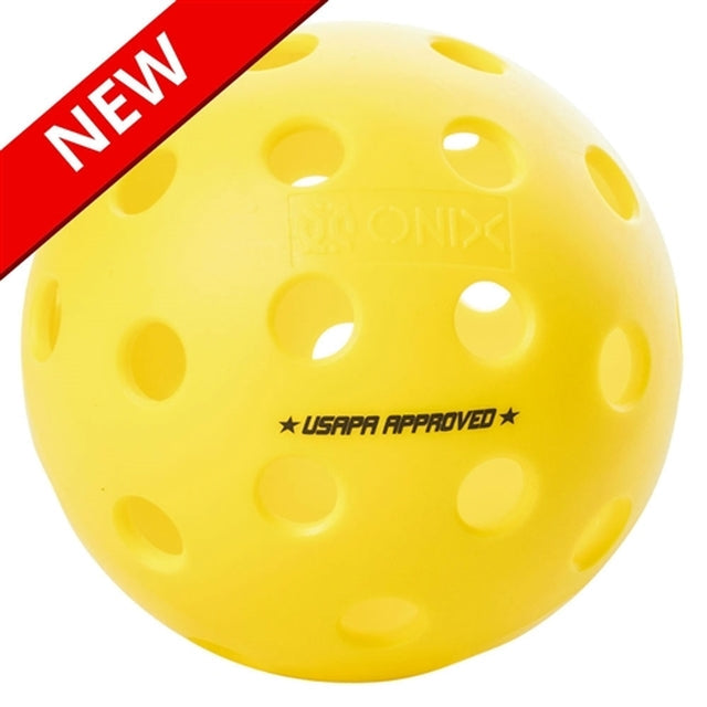 Onix Fuse G2 Outdoor Pickleball Balls - USAPA Approved, High Visibility Yellow, Durable Construction for Competitive Play - Perfect for Tournaments, Backyard Games & Outdoor Sports