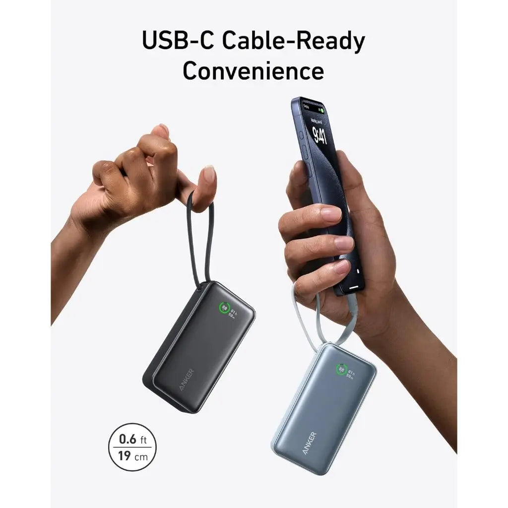 Anker PowerCore 10000mAh Portable Charger with PowerIQ Fast Charging - Ultra-Compact Power Bank for iPhone, Samsung, Android Devices - Perfect for Travel, Camping & Emergency Backup