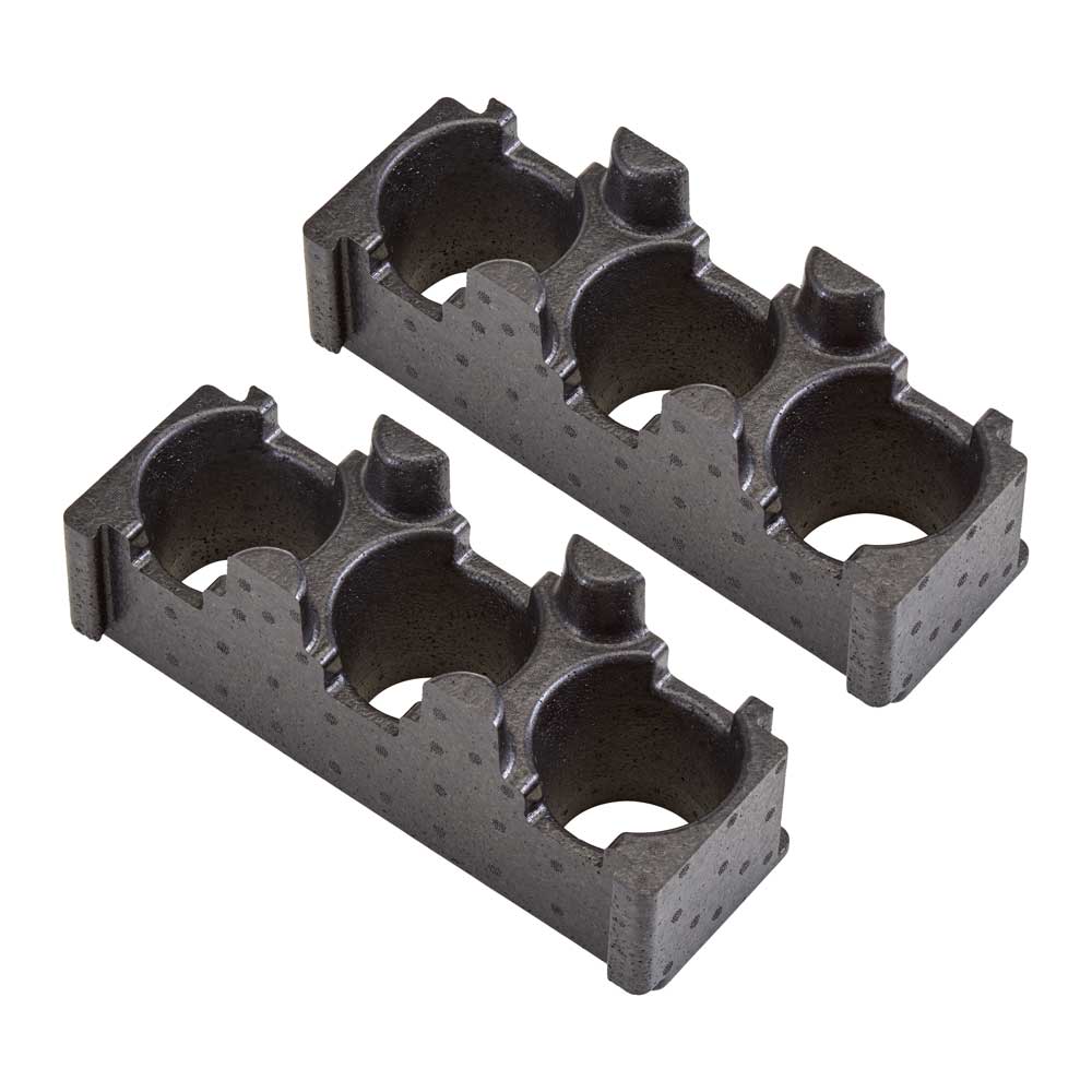 Cambro EPPBEVH2110 Cam GoBox 3-Compartment Beverage Holder Set of 2 - Perfect for Restaurants, Catering, and Outdoor Events