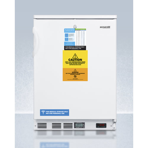 Accucold 24 Inch Wide Built-In All Freezer VLT650 - Energy Efficient Upright Freezer for Home, Restaurant & Commercial Use