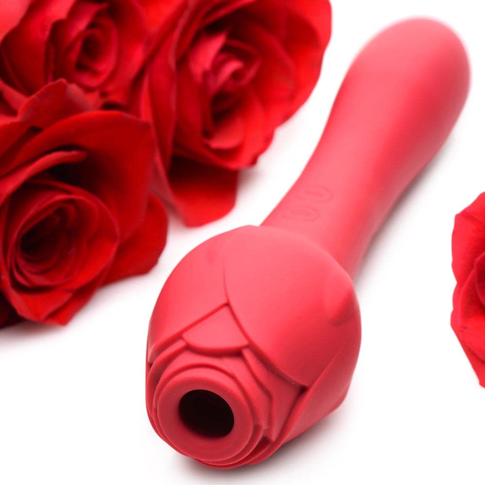 Bloomgasm Sweet Heart Suction Rose Vibrator - Powerful Clitoral Stimulator for Women, Rechargeable Waterproof G-Spot Massager - Perfect for Couples Play, Solo Pleasure & Sensual Intimacy