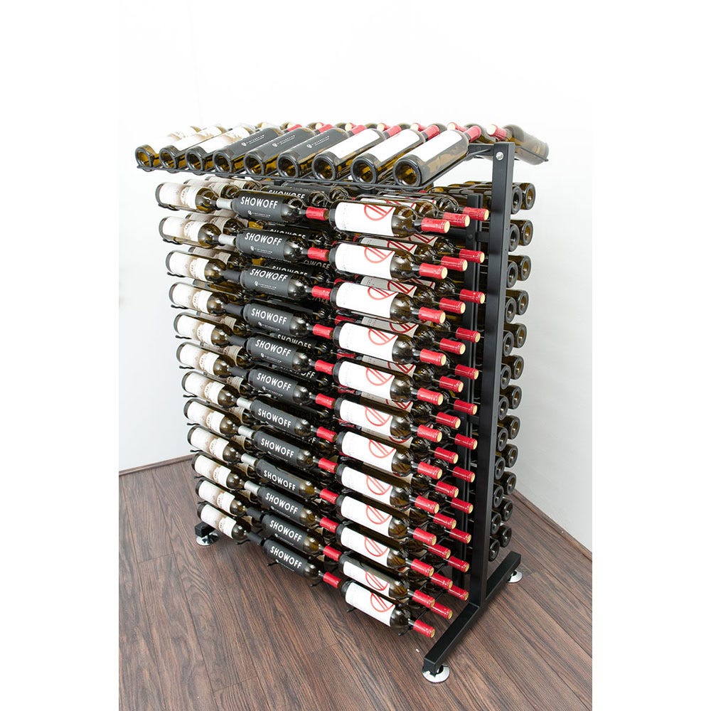 234 Bottle 4 Foot Island Display - Premium Wine & Liquor Bottle Rack for Bars, Restaurants and Retail Stores - Perfect for Commercial Use and Home Bars