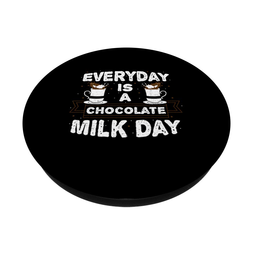 Chocolate PopSockets PopGrip - Interchangeable Phone Grip & Stand for Smartphones/Tablets | Perfect for Chocolate Lovers & Everyday Use - Enjoy Your Chocolate Milk Moments