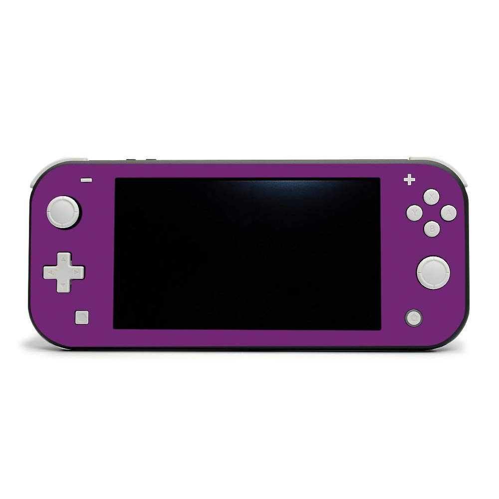 MightySkins Protective Vinyl Decal Wrap Cover for Nintendo Switch Lite - Solid Purple | Durable, Customizable Skin | Easy to Apply & Remove | Made in USA | Perfect for Gaming, Travel & Personalization