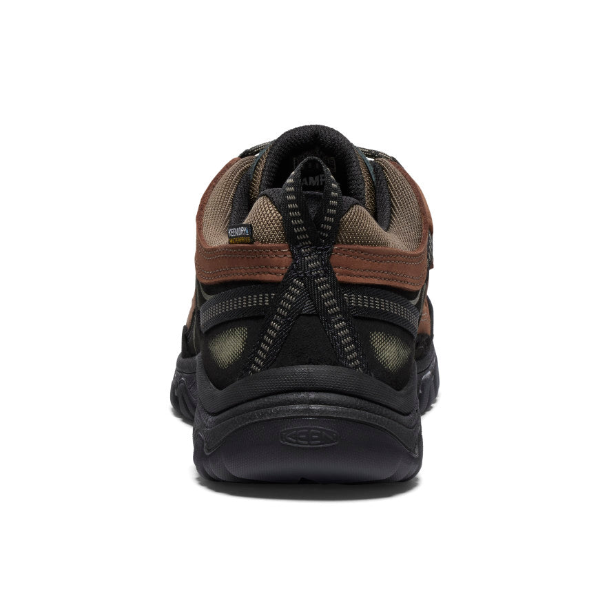 Men's Targhee IV Wide Waterproof Hiking Shoes - Bison/Black | Durable Outdoor Trekking Boots for Trail Running & Mountain Climbing