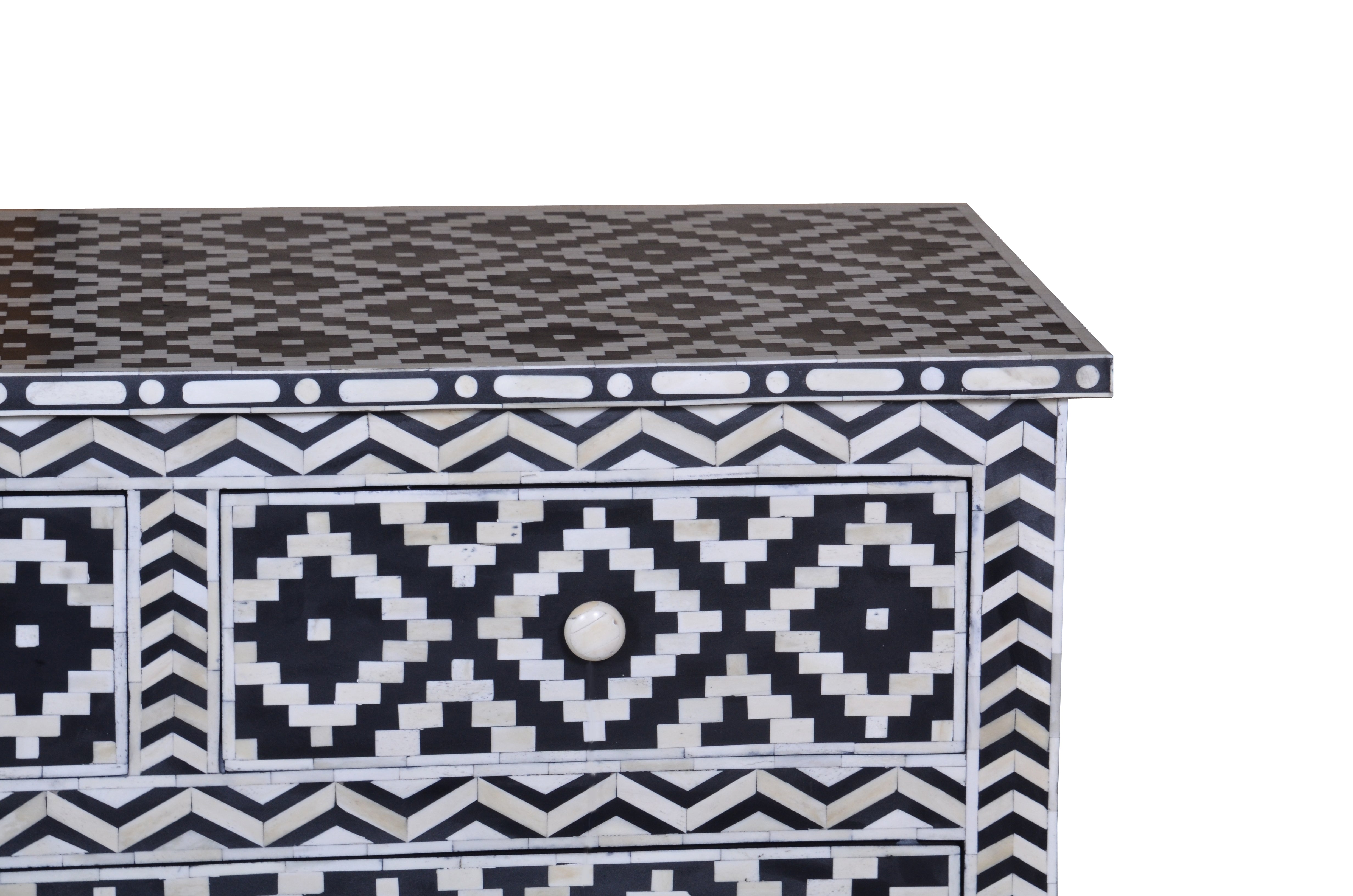 Kylie Bone Inlay Dresser - Handcrafted Wooden Dresser with Exquisite Inlay Design for Bedroom & Living Room | Perfect for Home Decor & Storage Organization