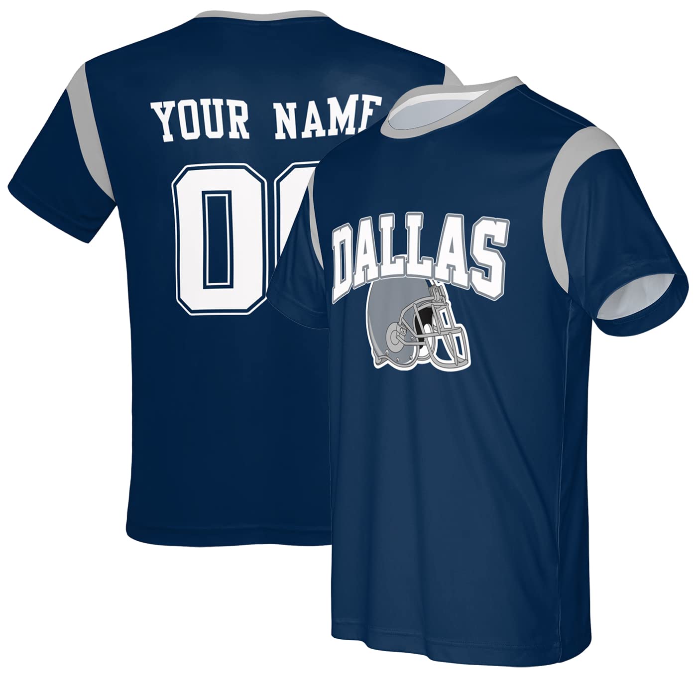 Custom Football Fan Shirts - Personalized Team Jersey with Name & Number - Men Women Kids Sports Apparel - Perfect for Game Day, Fan Parties & Gifts