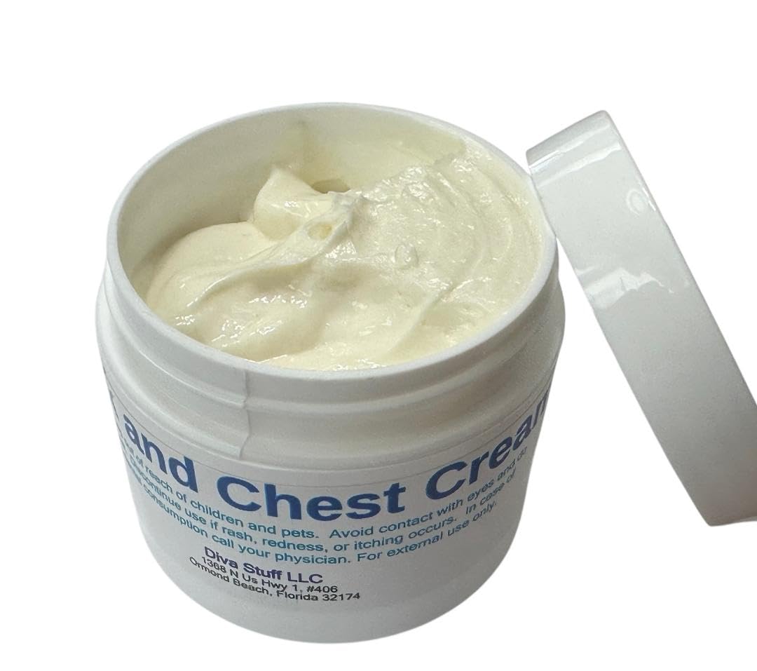 Diva Stuff Neck & Chest Firming Cream for Saggy, Loose & Wrinkled Skin - 2 fl oz Anti-Aging Moisturizer | Perfect for Night Routine & Daily Skincare