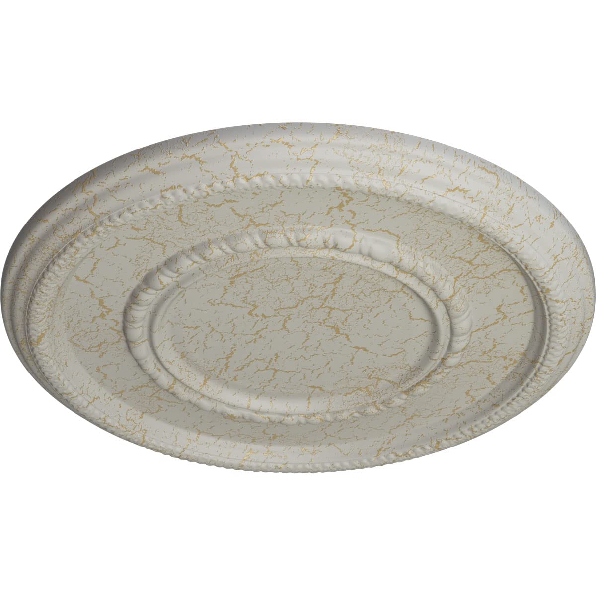 Ekena Millwork CM17FEPCC Federal Roped Large Ceiling Medallion - 17 3/8