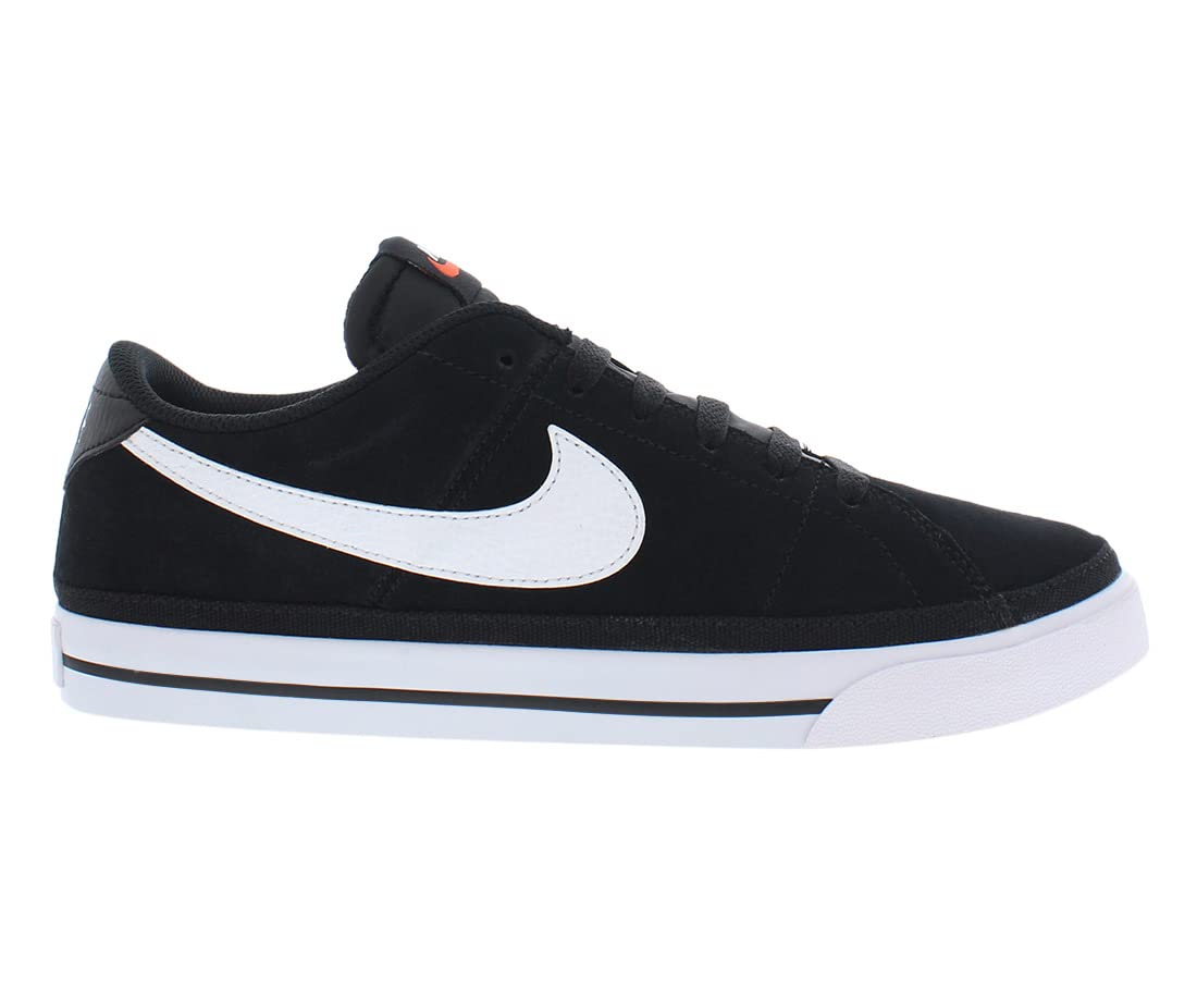 Nike Court Legacy Suede Men's Sneakers - Classic White & Black Tennis Shoes for Casual Wear & Sports | Durable Comfort for Everyday Use, Gym & Street Style