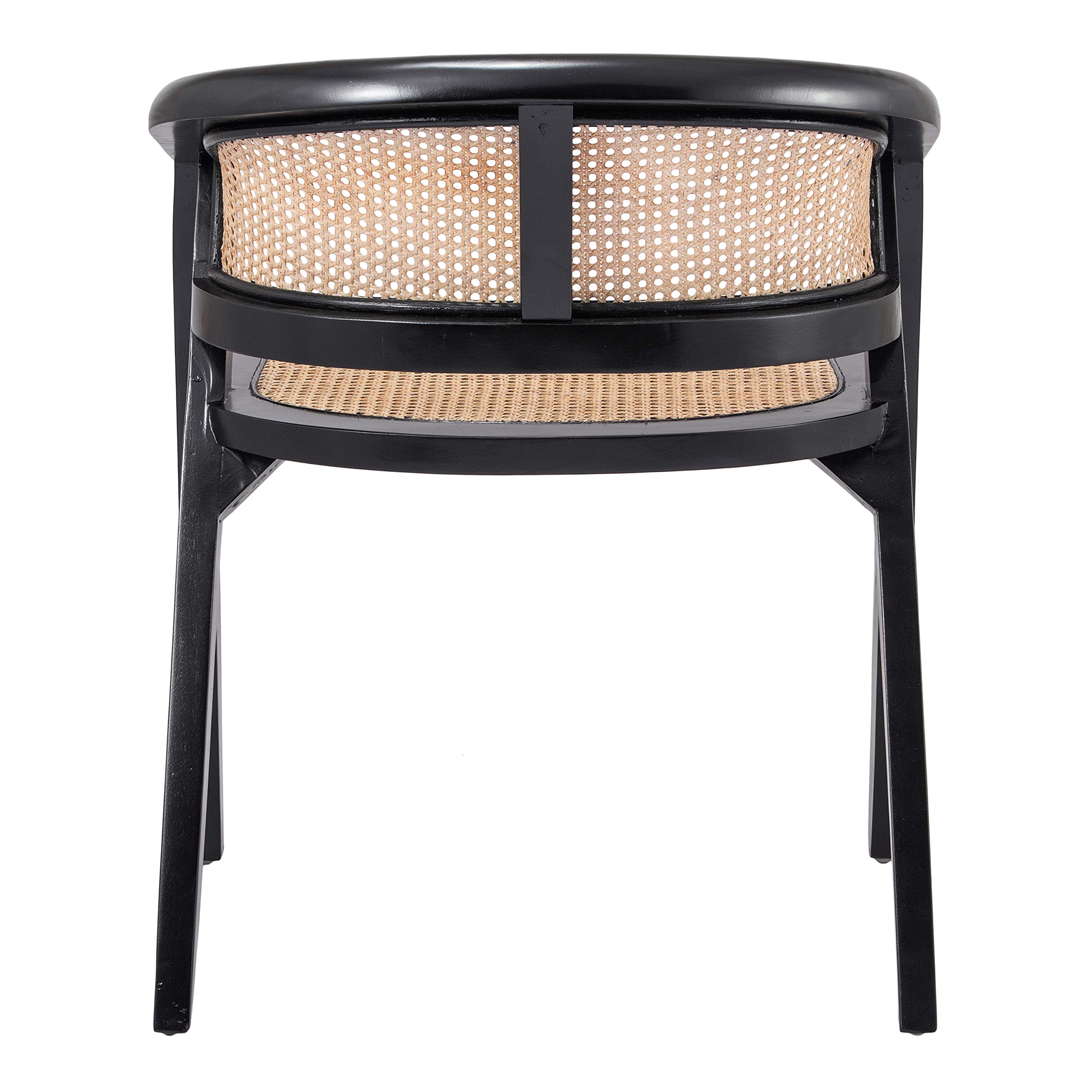 NPD Seine Dining Chair - Natural Wooden Dining Chair for Kitchen, Dining Room, and Outdoor Patio Use