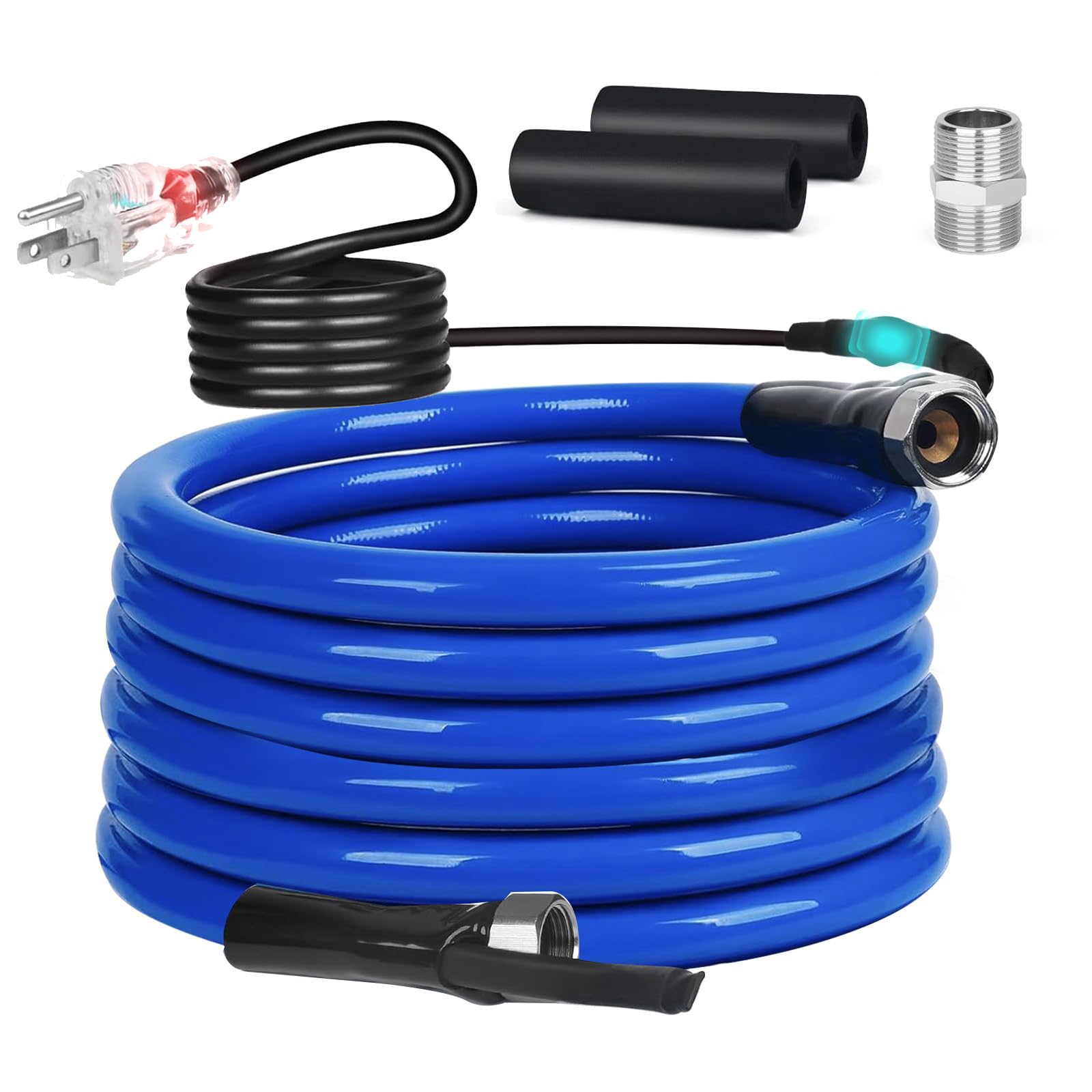 Heated RV Water Hose with Thermostat - Lead & BPA Free, 1/2