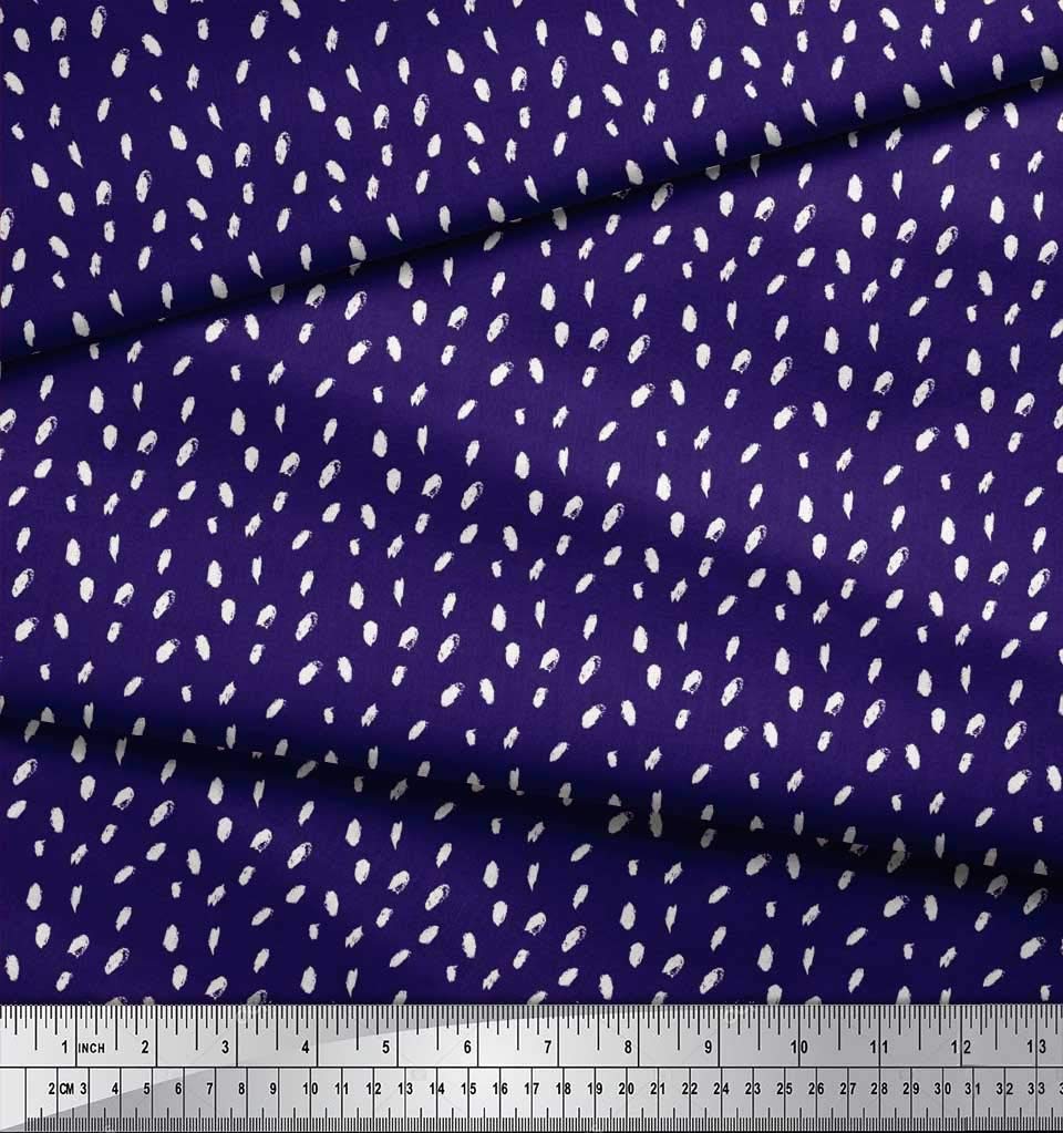 Soimoi Moss Georgette Brown Fabric by The Yard - 42 Inch Wide Brush Stroke Abstract Textile for Dresses, Scarves & Home Decor - Artistic Printed Fabric for DIY Fashion & Interior Design Projects