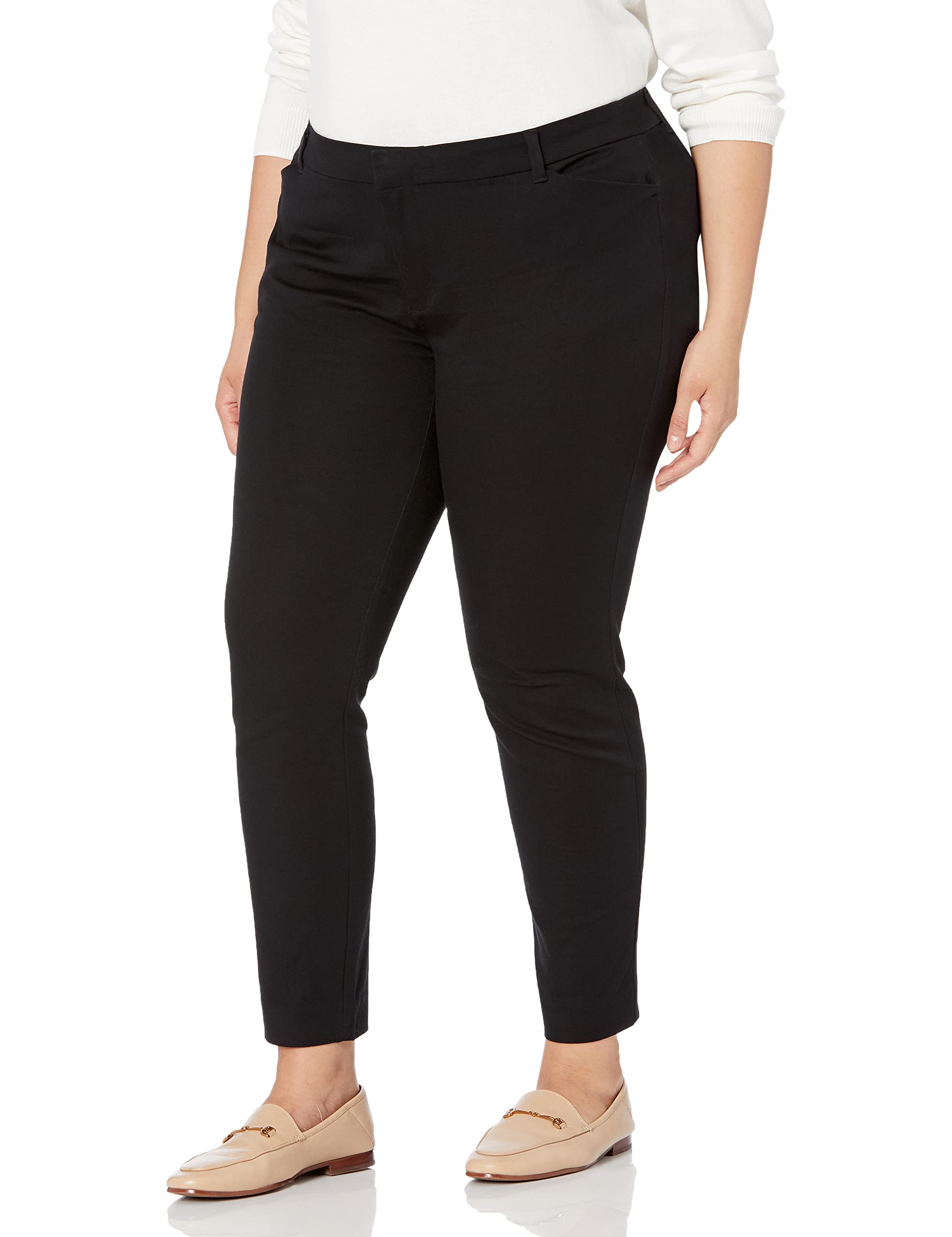 Amazon Essentials Women's Skinny Ankle Pants - Slim Fit Stretch Work Pants for Office, Business Casual & Everyday Wear