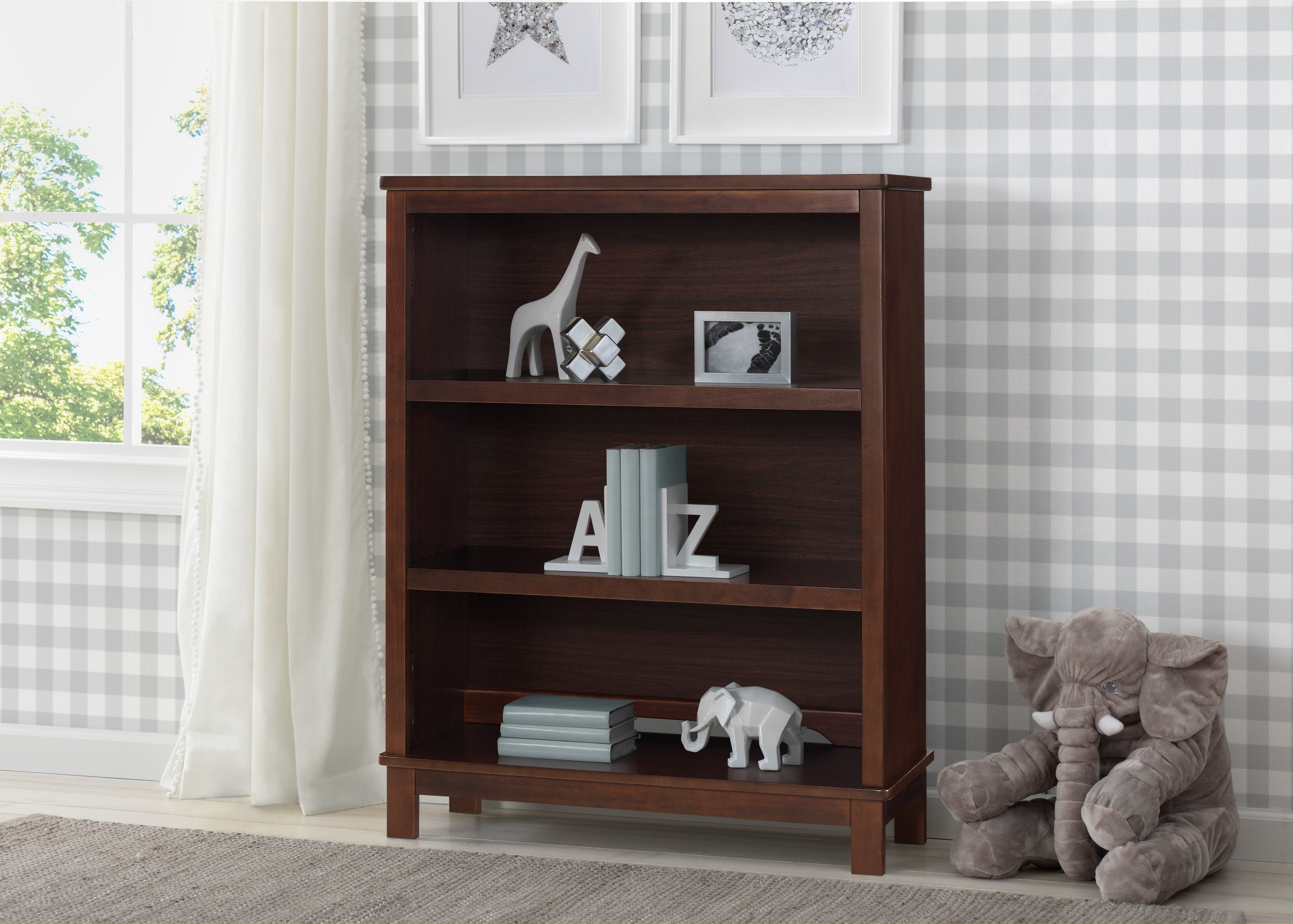 Stylish Wooden Bookcase Hutch with Shelves - Perfect for Home Office, Living Room & Bedroom Storage & Organization