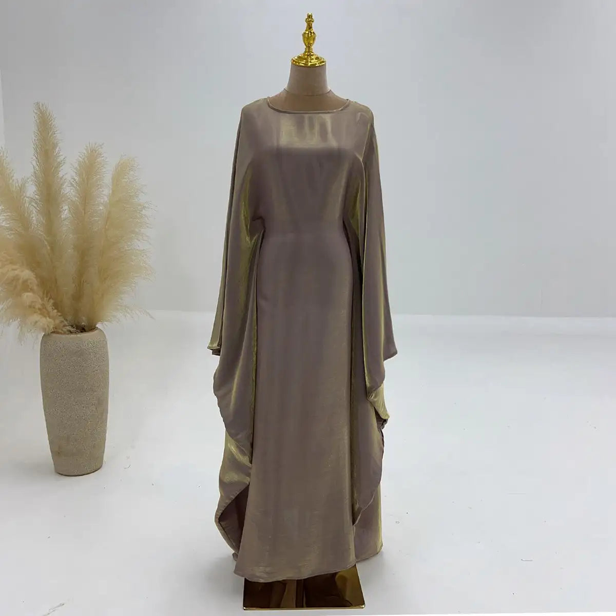 20 Color Options Sparkling Women Abaya Dress - Elegant Muslim Prayer Dress for Special Occasions & Daily Wear