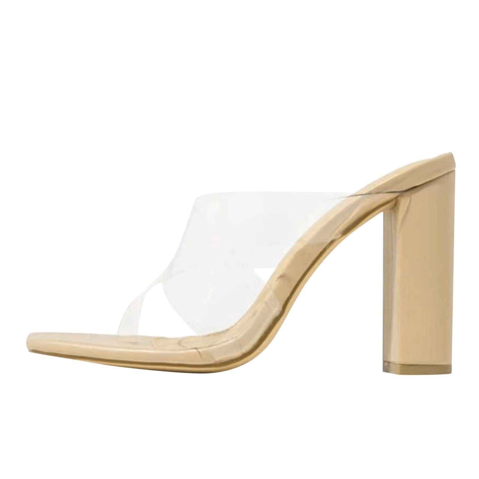 Women's Fashion High Heel Sandals - Breathable Lace-Up Casual Shoes with Toe-Knob Design in White | Perfect for Summer Outings, Beach Vacations & Date Nights