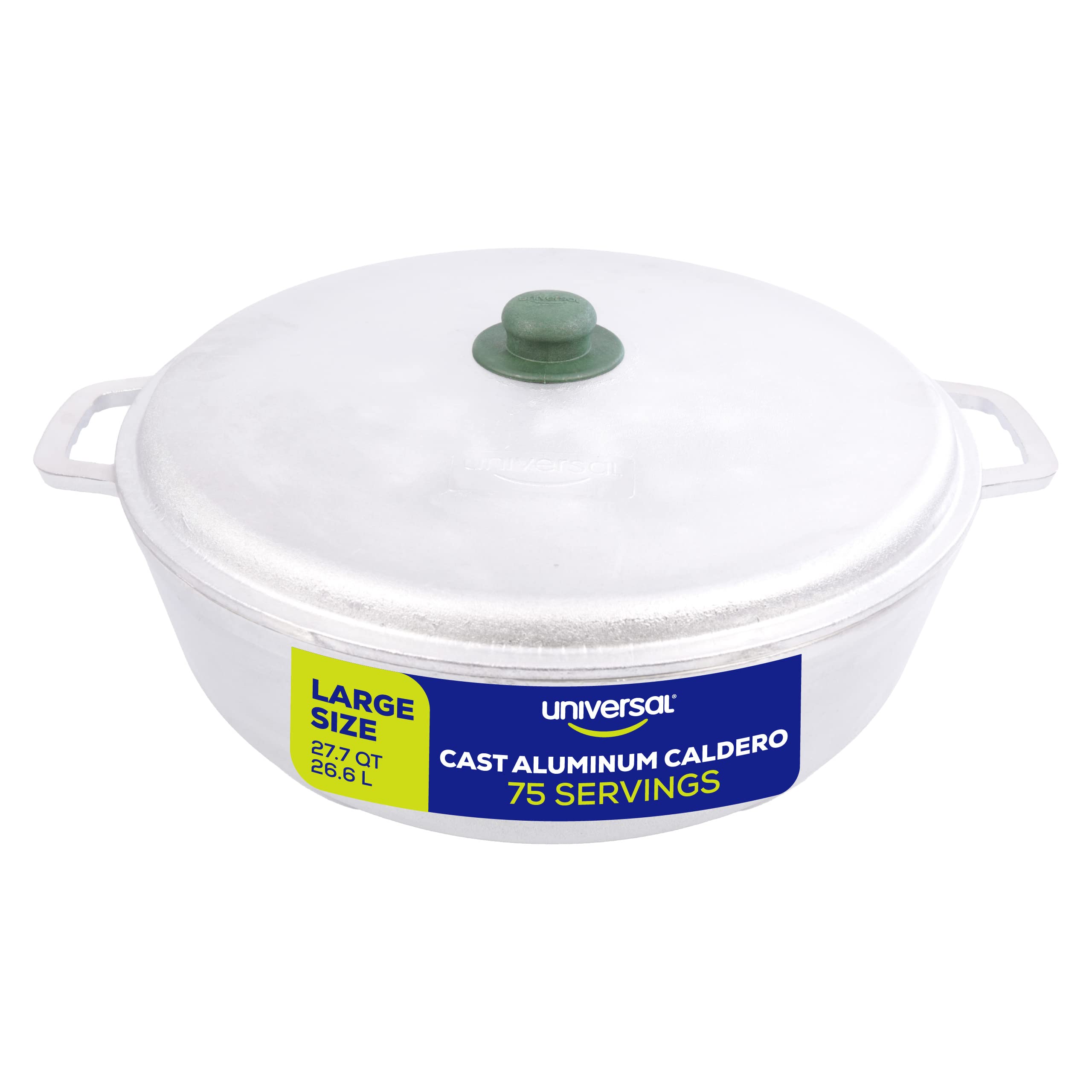 Professional Extra Large 27.7 QT (26.6L) Stainless Steel Dutch Oven with Aluminum Core - Even Heat Distribution, Fast Cooking & Ergonomic Handles - Perfect for Rice, Soups, Stews & Large Family Meals