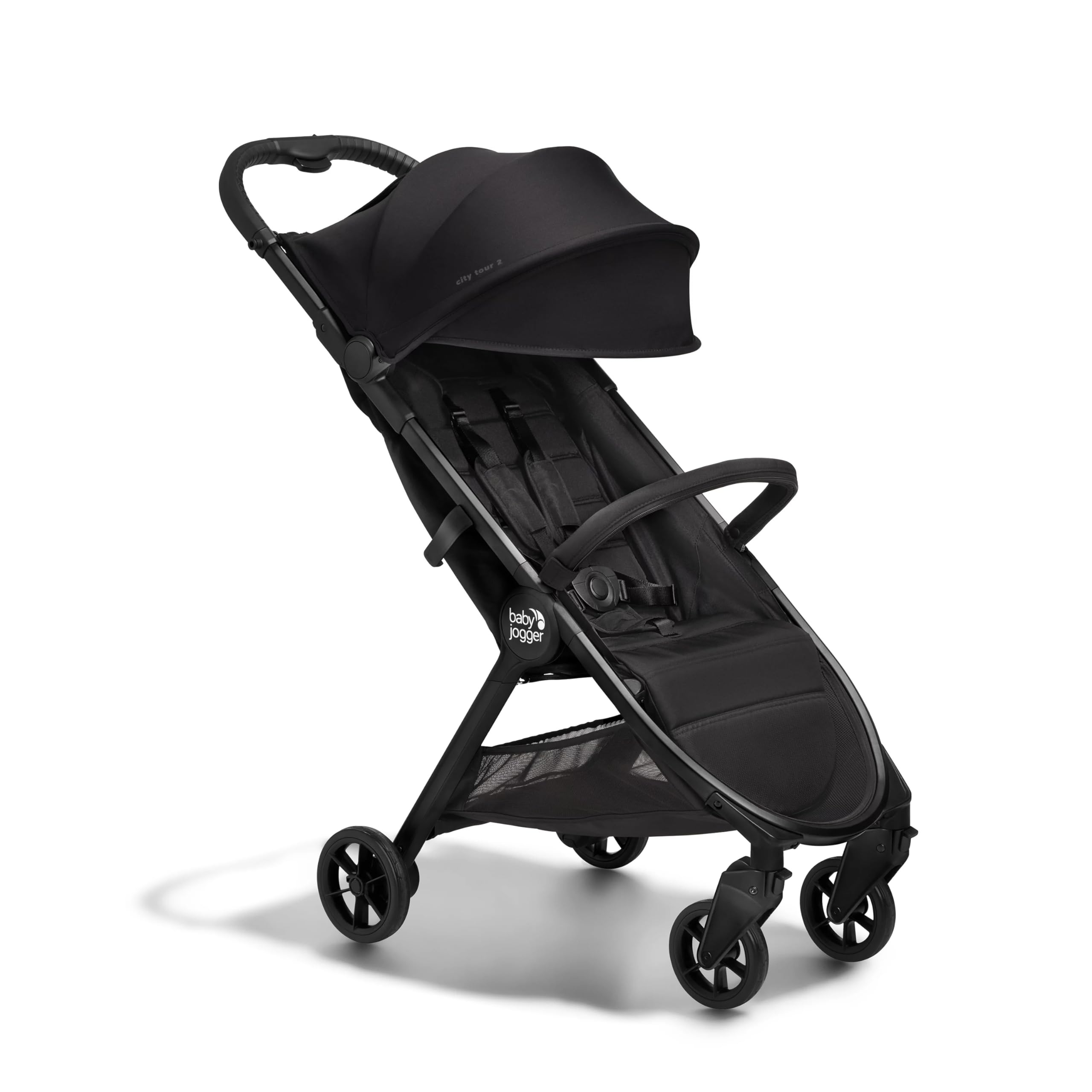 Baby Jogger City Tour 2 Eco Collection Lightweight Stroller - Easy Fold, Adjustable Calf Support, Eco Black | Perfect for Urban Travel, Shopping & Outdoor Adventures with Baby