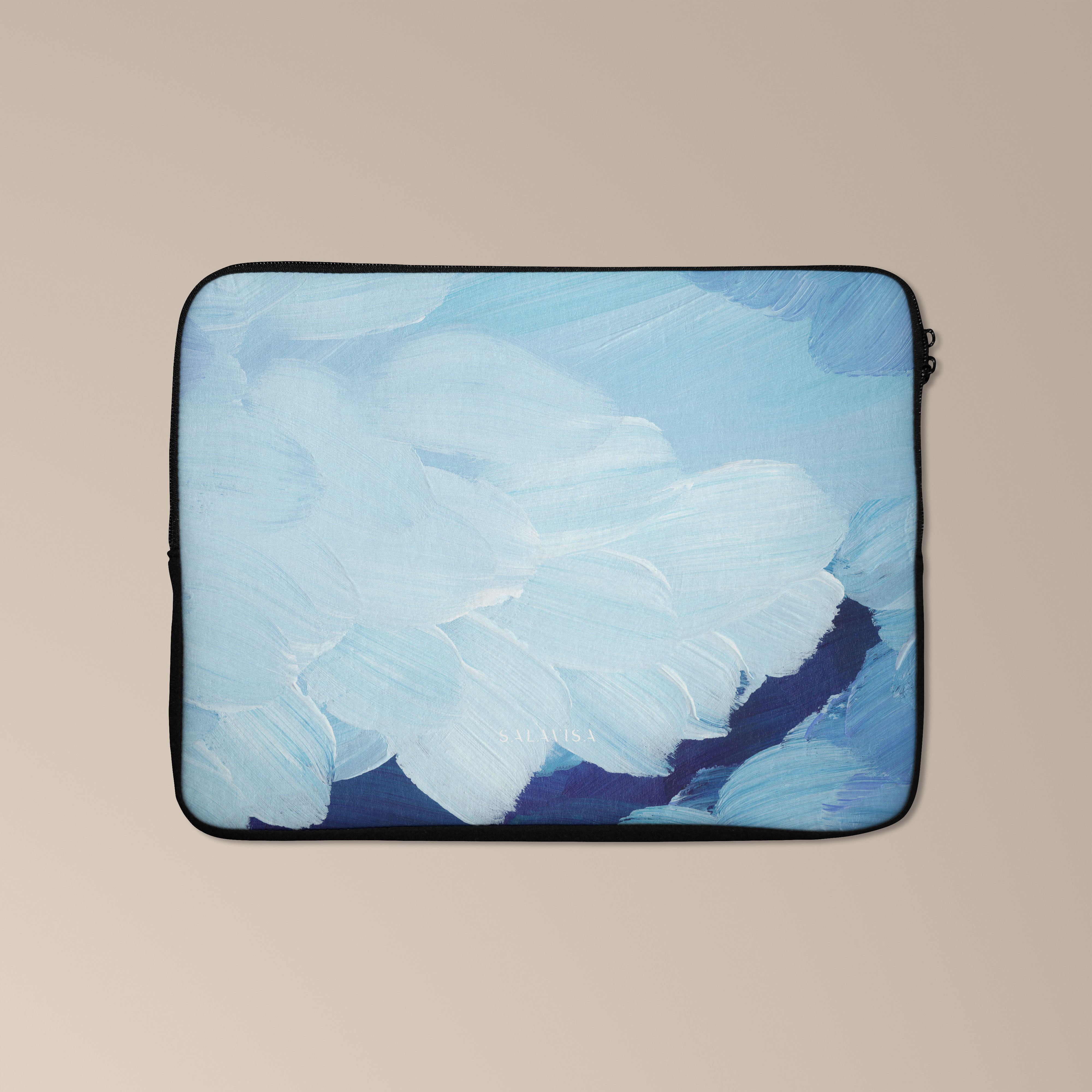 Premium Ocean Blue Laptop Sleeve - Waterproof & Shockproof Protective Case for 13-15 Inch MacBook, Dell, HP - Perfect for Travel, Office & School Use