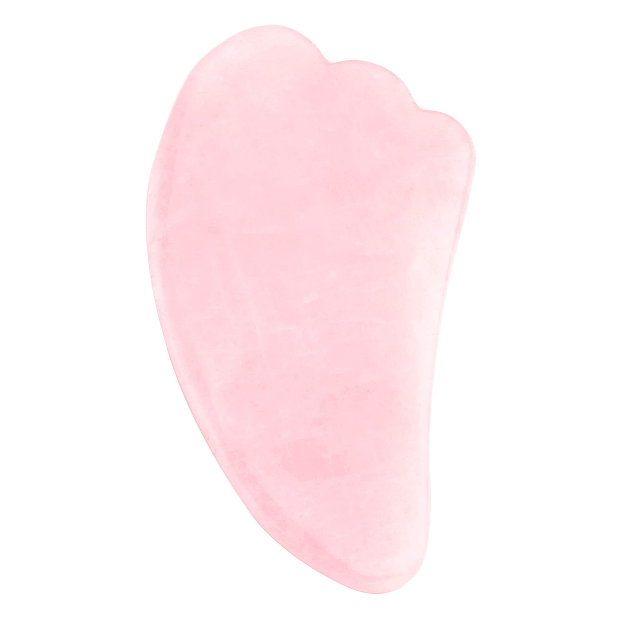 Natural Rose Quartz Gua Sha Massage Tool - Wing-Shaped Crystal Facial Scraper for Skin Care & Relaxation | Perfect for DIY Spa, Anti-Aging Routine & Lymphatic Drainage at Home