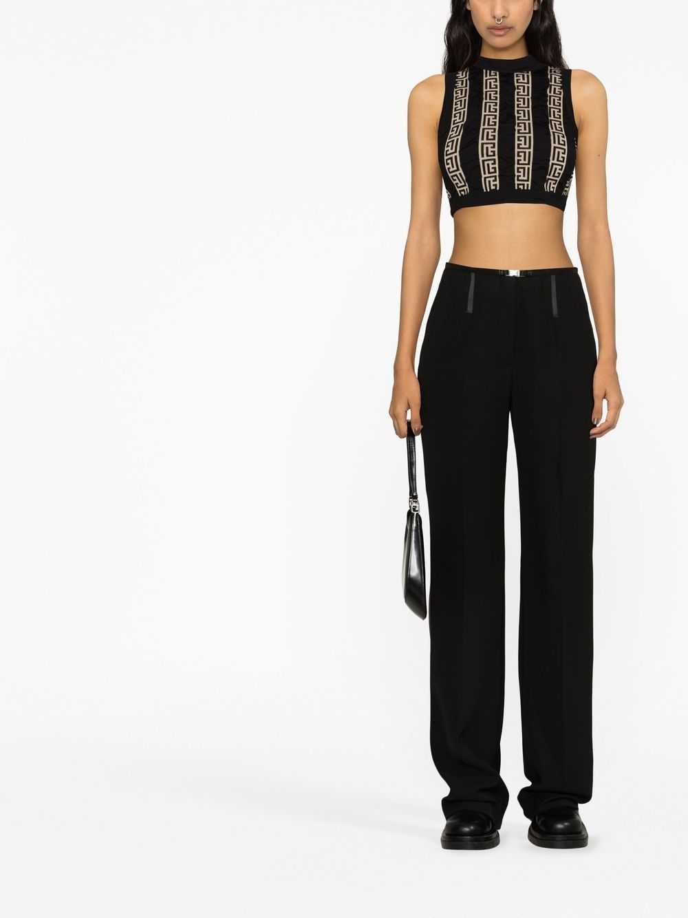 Balmain Women's Black Top - Elegant & Stylish Blouse for Casual & Evening Wear | Perfect for Parties, Dates & Office Outfits