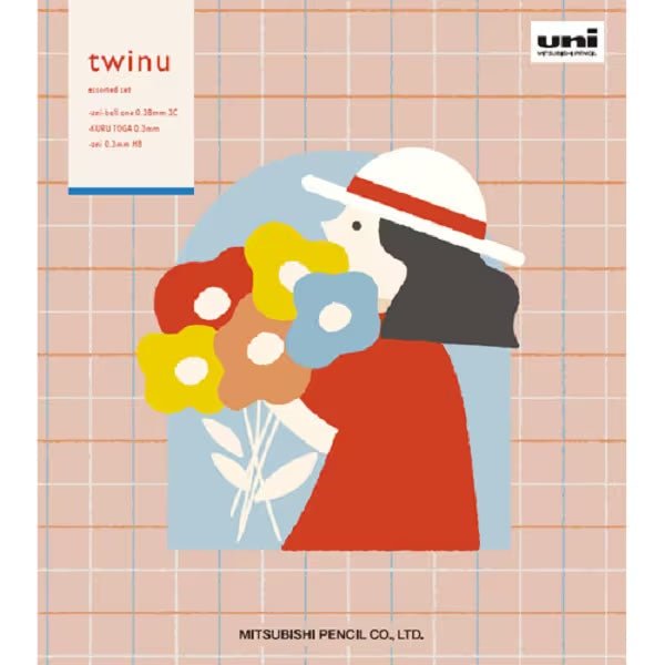 Twinu Assorted Color Pencil Set - Uni Mitsubishi High-Quality Drawing Pencils for Artists, Students & Professionals - Perfect for Sketching, Shading & Coloring