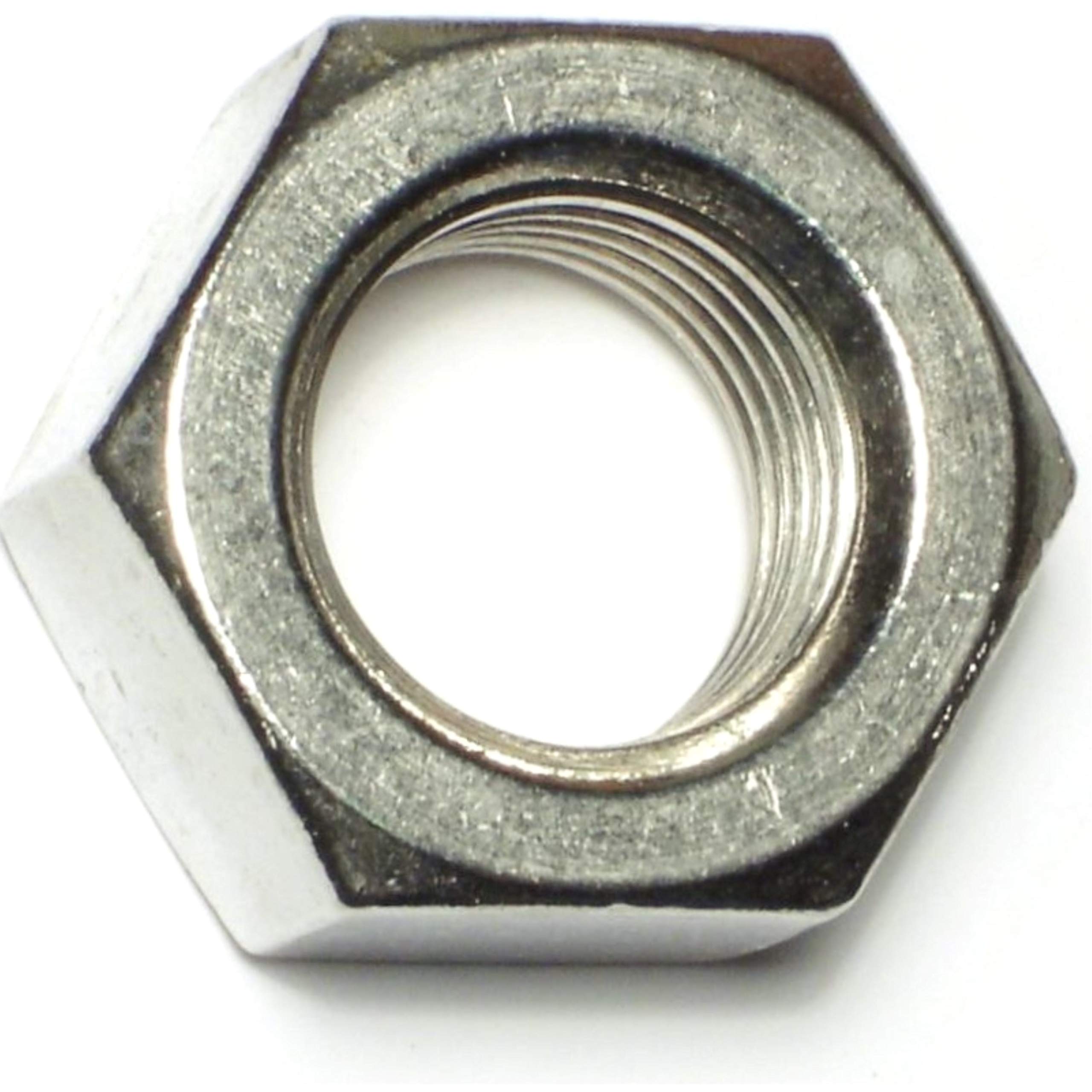 1-8 Coarse Hex Nuts (3-Piece) - Heavy Duty Zinc Plated Steel Hardware for DIY Projects, Automotive & Machinery Repair