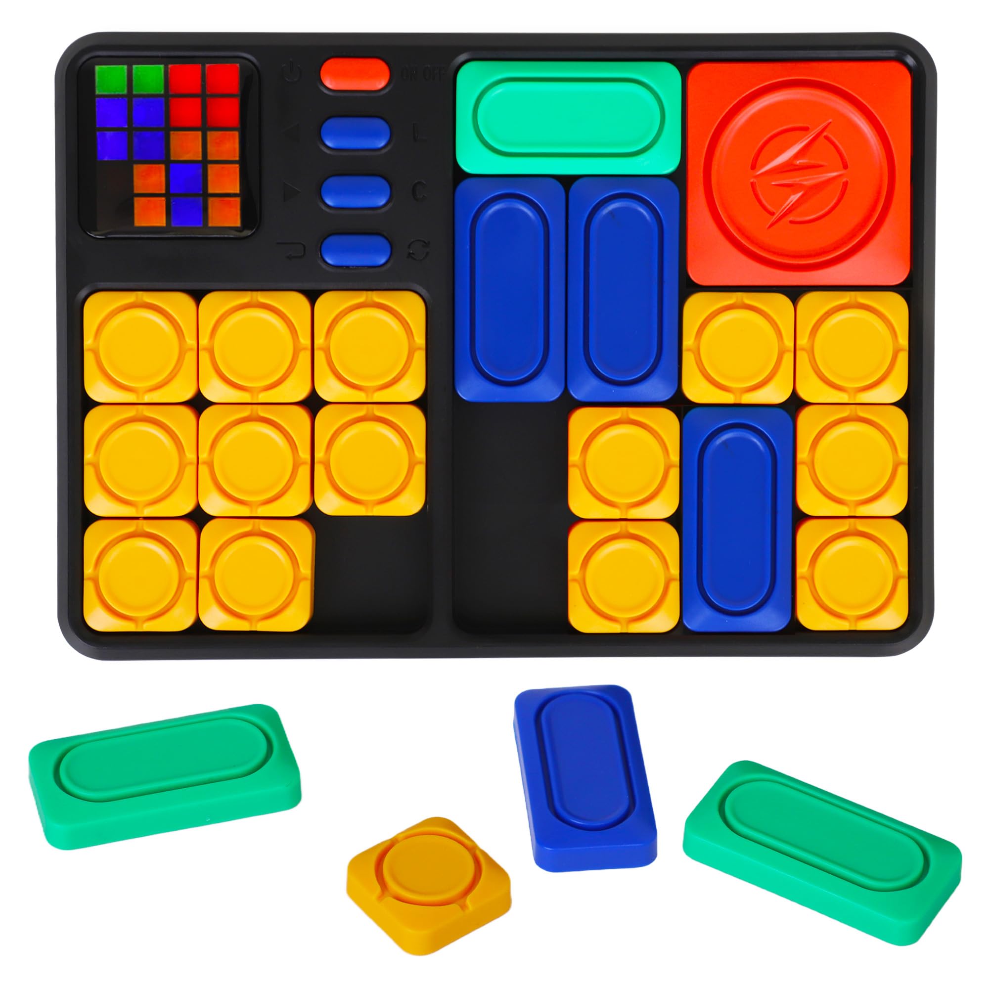 Super Slide Puzzle Game - 530 Challenges for Kids Ages 8+, STEM Travel Toy & Gift for Brain Training