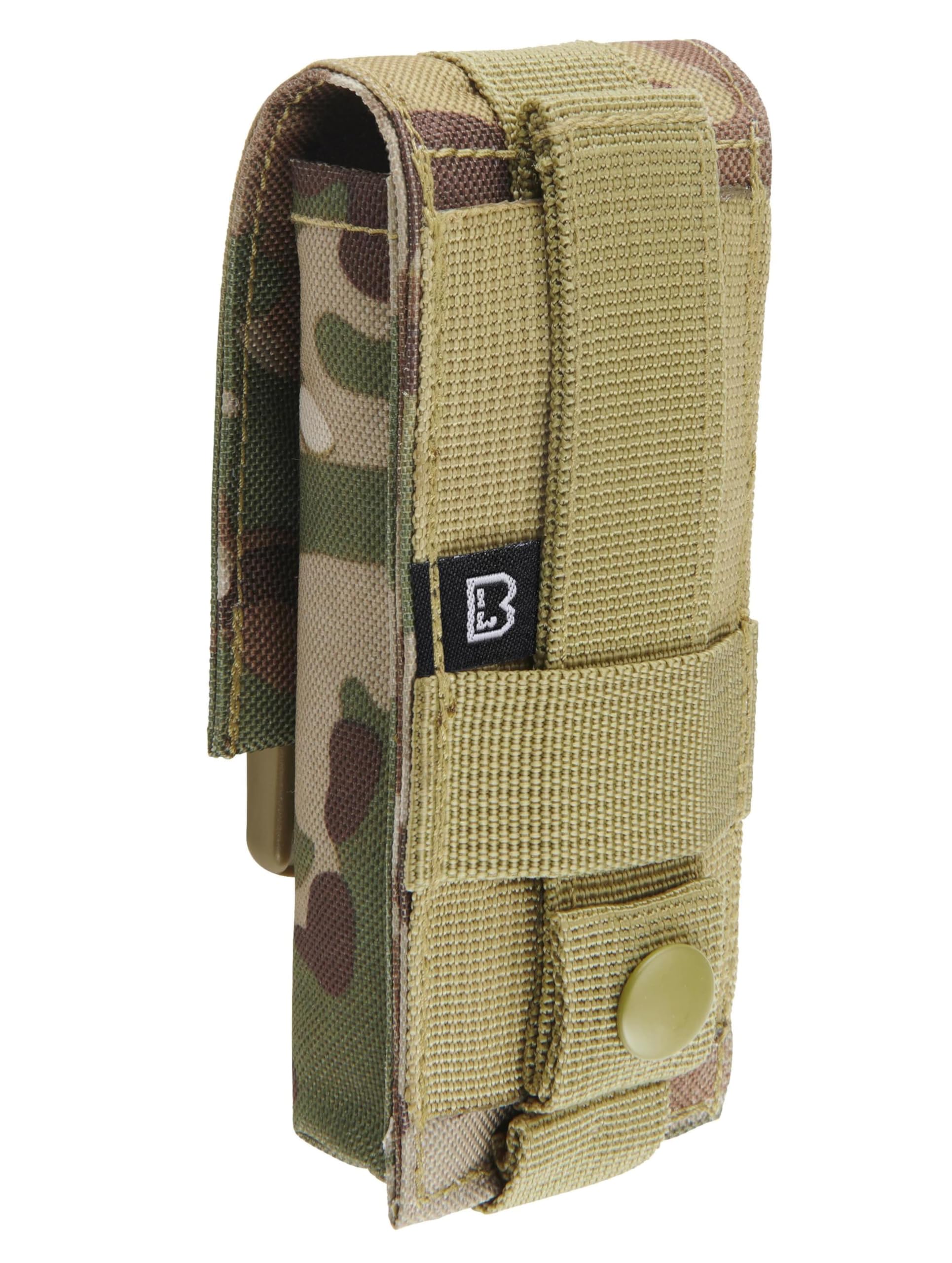 Brandit MOLLE Tactical Pouch - Durable Utility Belt Bag & Accessory Organizer for Outdoor, Hiking, Camping - Small/Medium/Large Size in 6 Colors - Perfect for Military, EDC & Survival Gear Storage