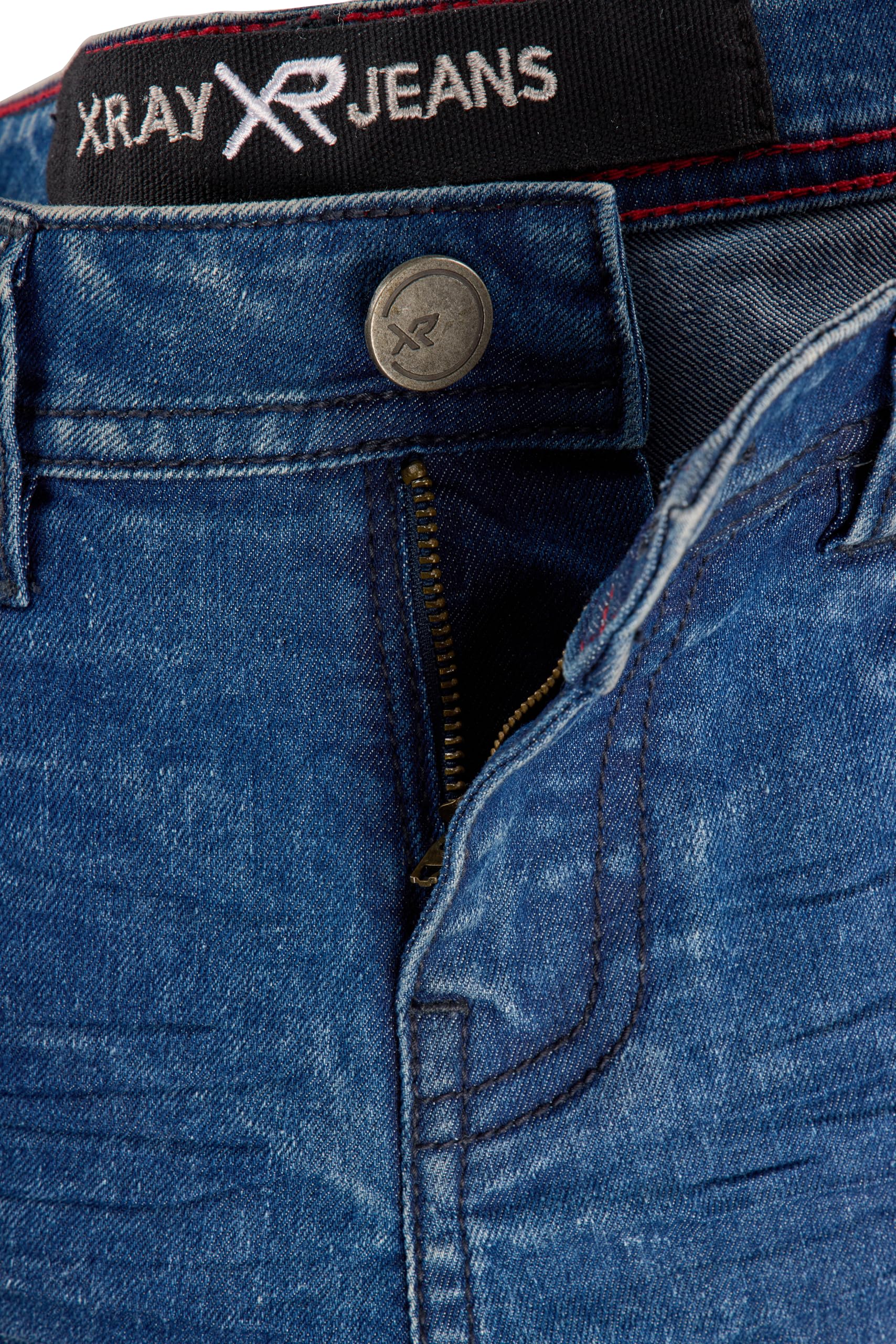 X RAY Boys Moto Denim Jeans - Stylish Kids' Motorcycle Jeans for Riding & Casual Wear - Durable Denim Pants for Boys' Outdoor Activities & Everyday Fashion