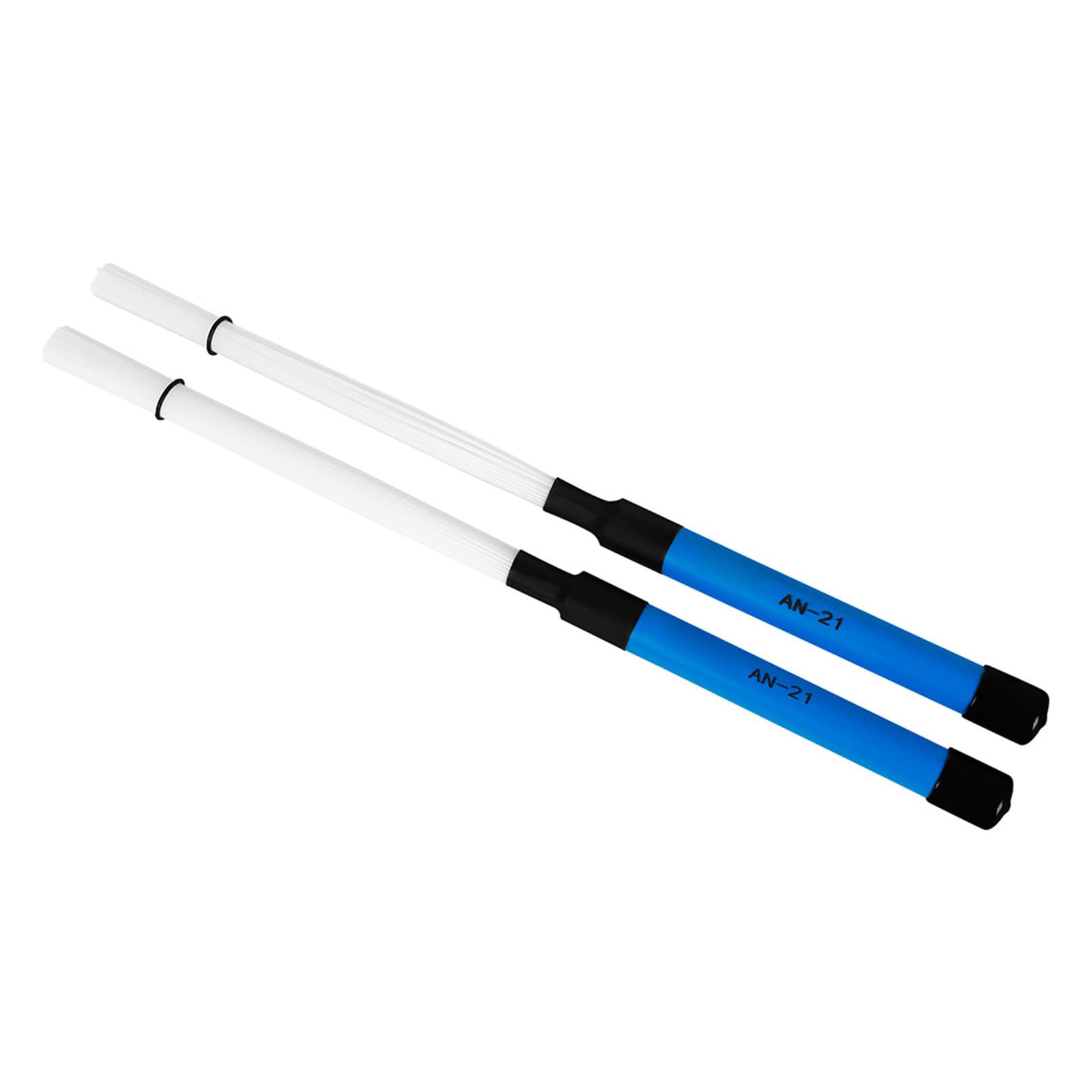 2Pcs Professional Drum Brushes for Snare & Jazz - Nylon Wire Drumsticks with Comfortable Handle - Perfect for Drummers, Percussionists & Live Performances