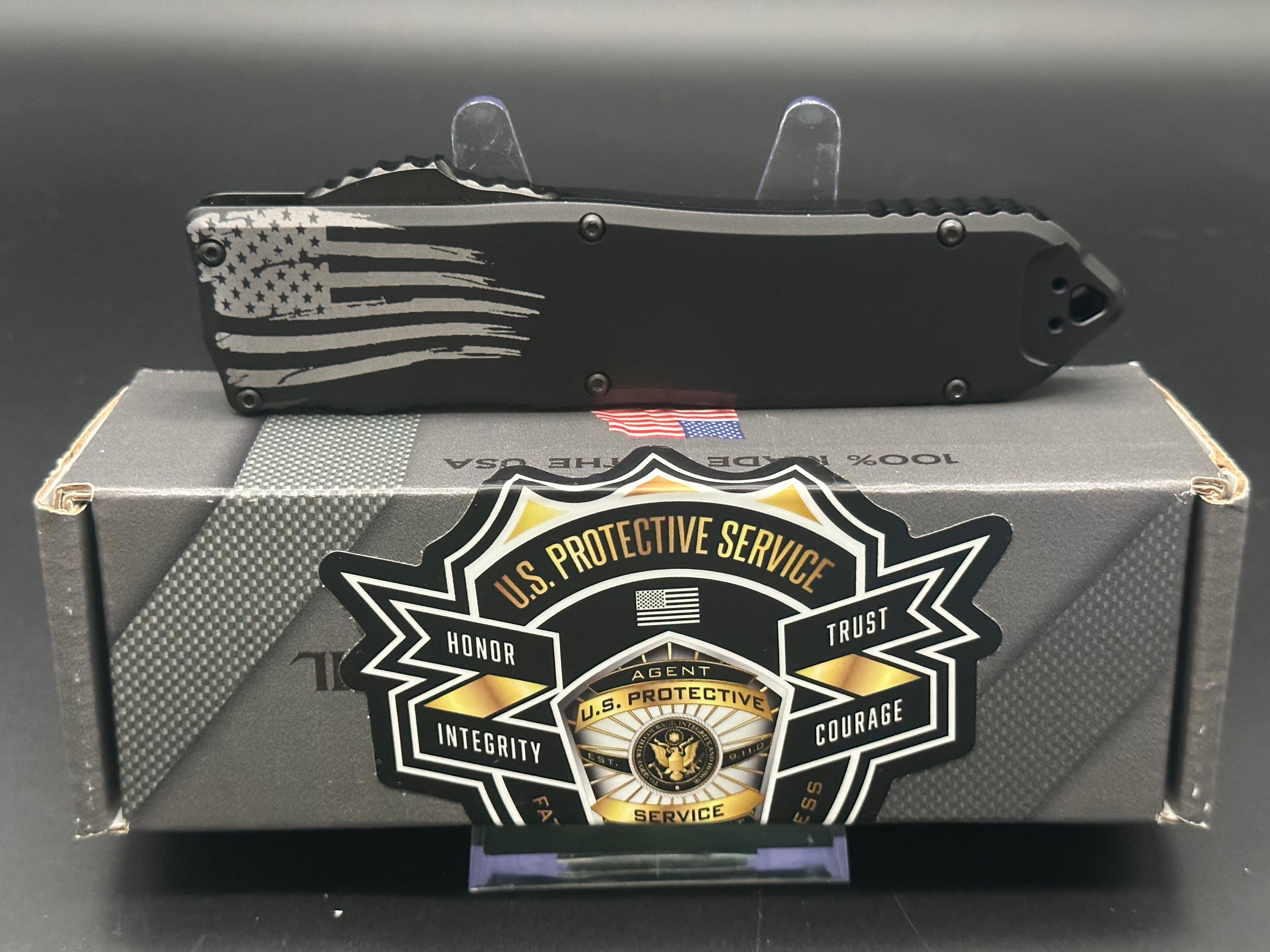 Guardian Tactical Recon Elite Folding Knife - Elmax Steel Combo Edge Blade, Tactical EDC Knife for Outdoor Camping, Hunting & Survival Gear