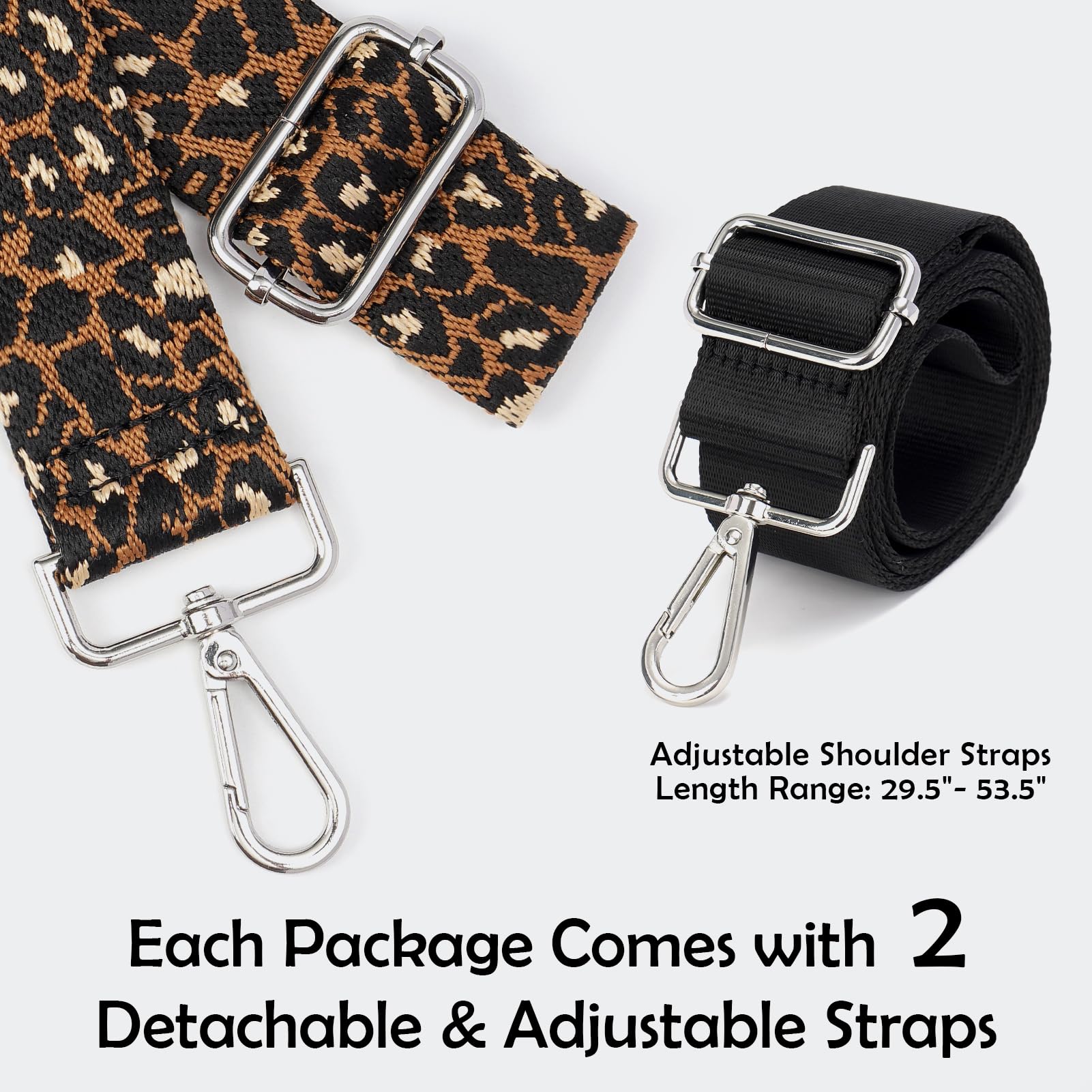 Clear Crossbody Bags for Women with 2 Extra-Long Straps & 4 Pockets - Perfect for Concerts, Festivals, and Travel - Transparent Event Bags for Security Checkpoints