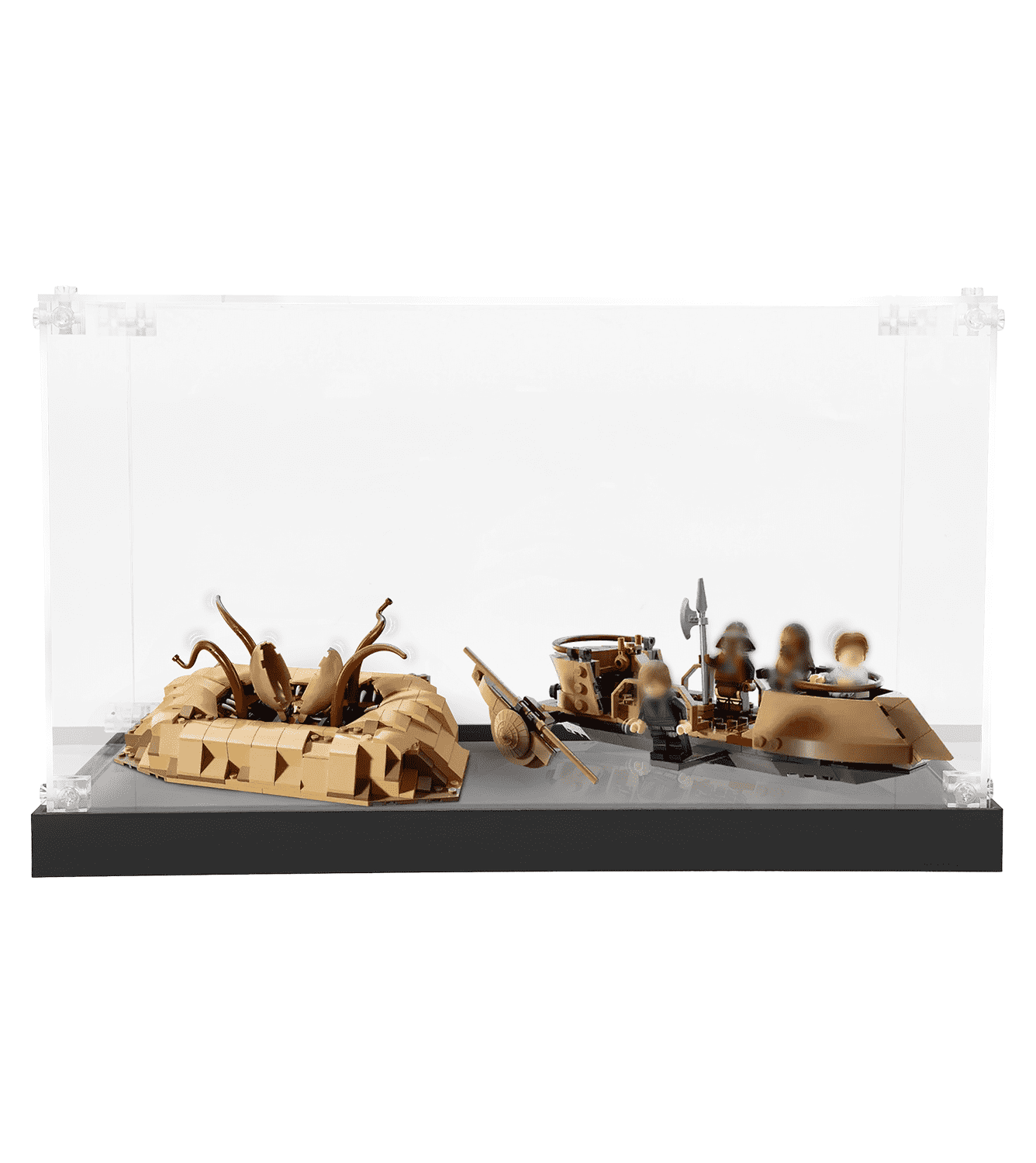 LEGO Star Wars Desert Skiff & Sarlacc Pit 75396 Display Case - Clear Acrylic Showcase for Collectible Building Set | Perfect for Home Decoration, Office Display & Gift Giving