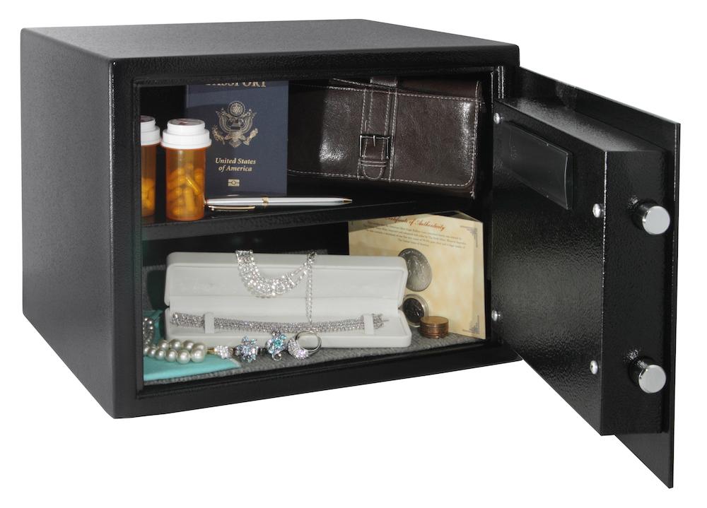 Honeywell 5203 Medium Steel Security Safe with Digital Dial Lock - Fireproof & Waterproof Home/Office Safe for Cash, Jewelry & Documents Protection